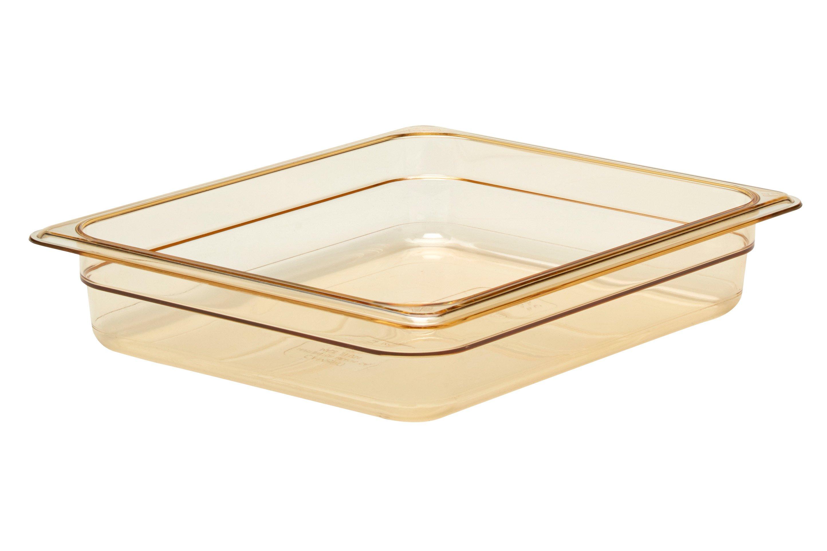 Cambro Amber High Heat Polycarbonate Gastronorm Container 1/2