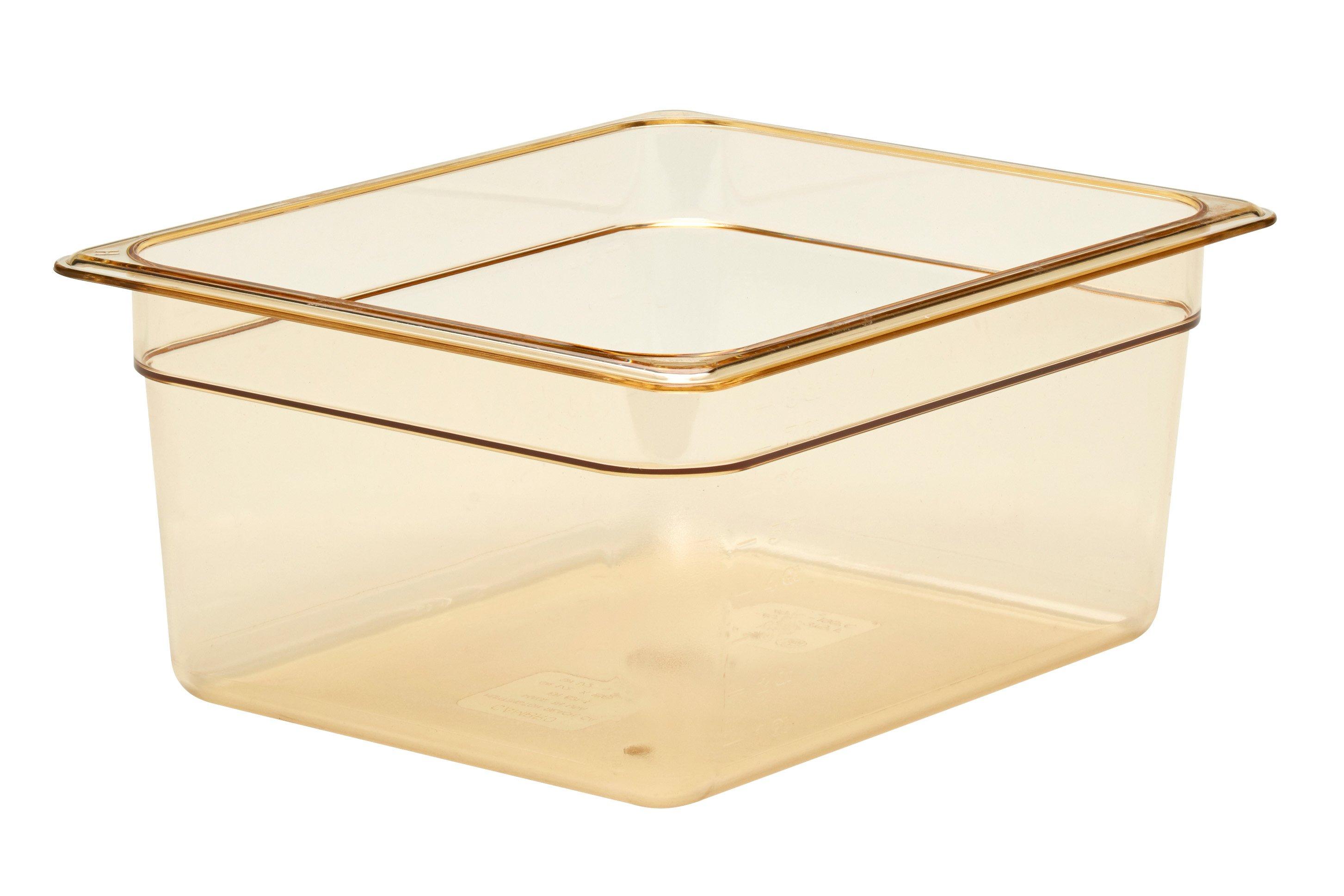 Cambro Amber High Heat Polycarbonate Gastronorm Container 1/2