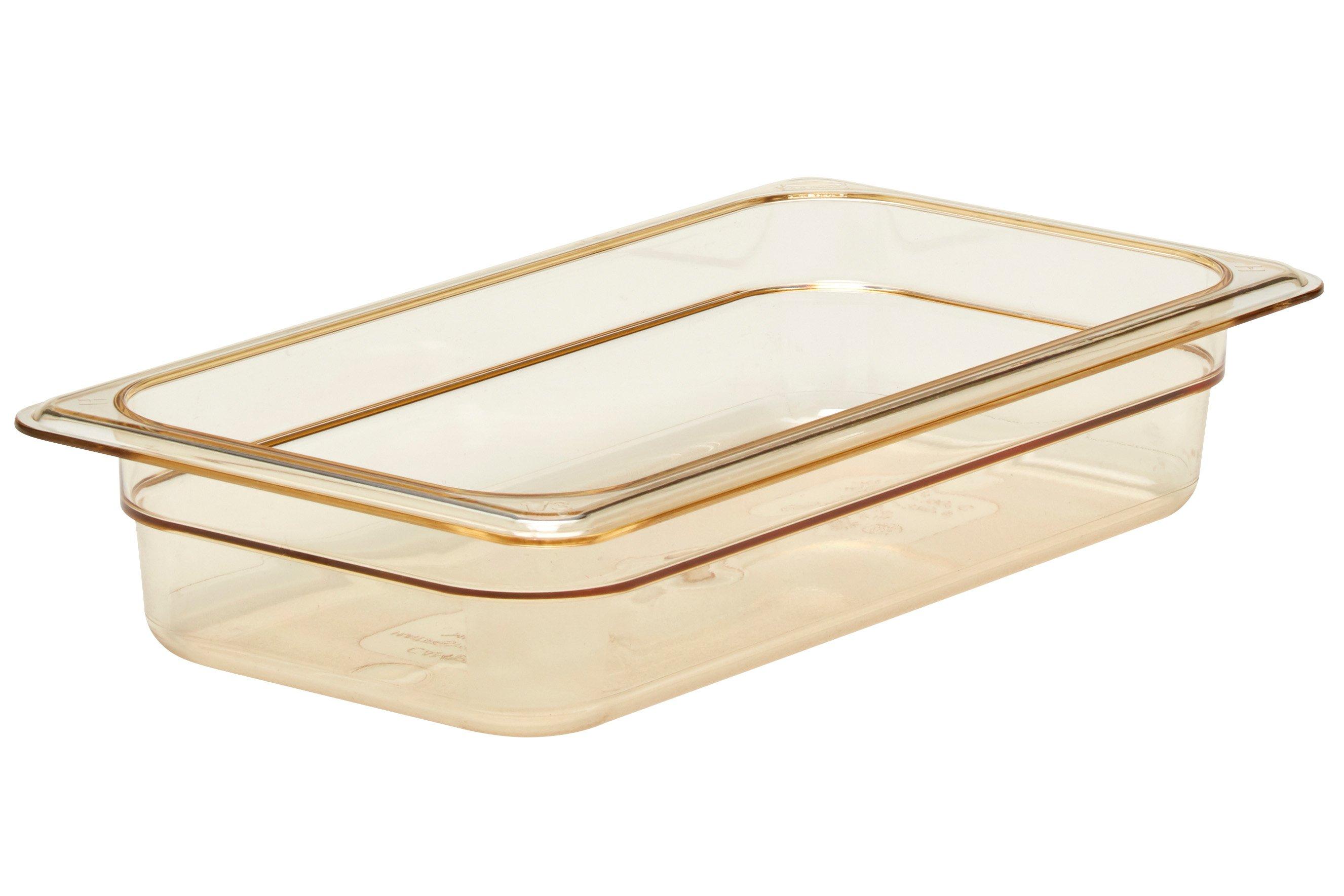Cambro Amber High Heat Polycarbonate Gastronorm Container 1/3