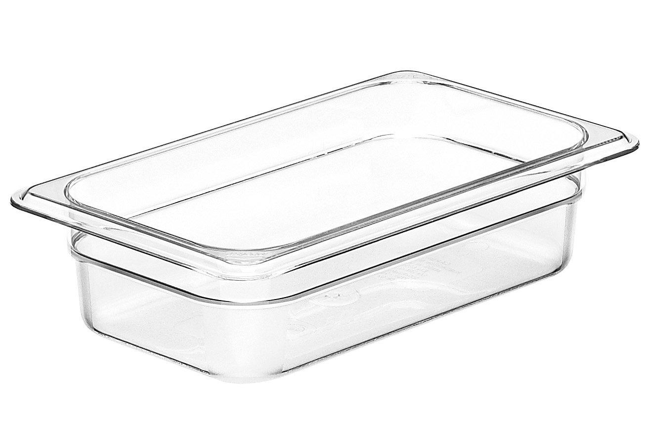 Clear Polycarbonate Container GN 1/4 x 6.5cm