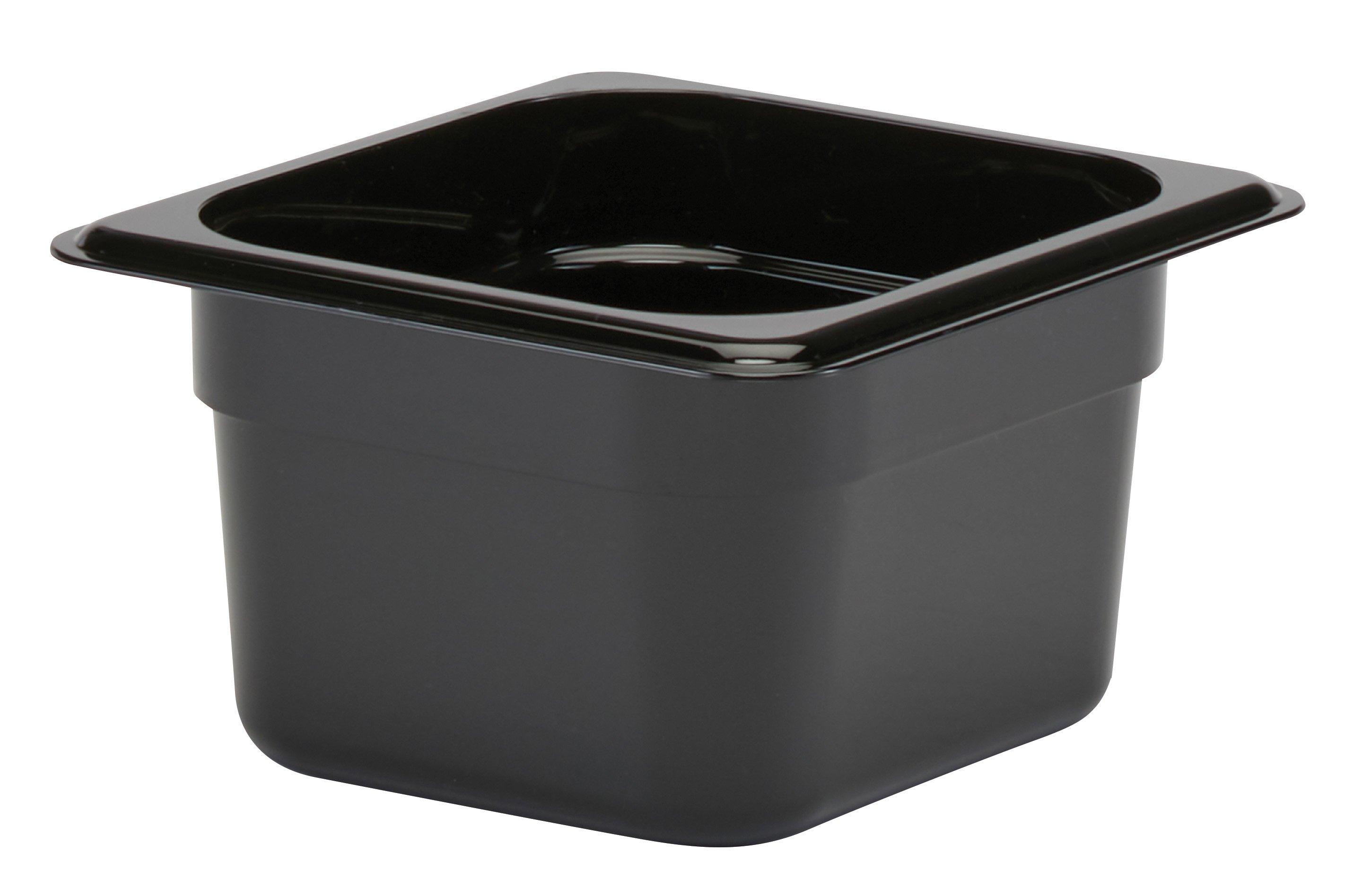 Cambro Black Polycarbonate Gastronorm 1/6