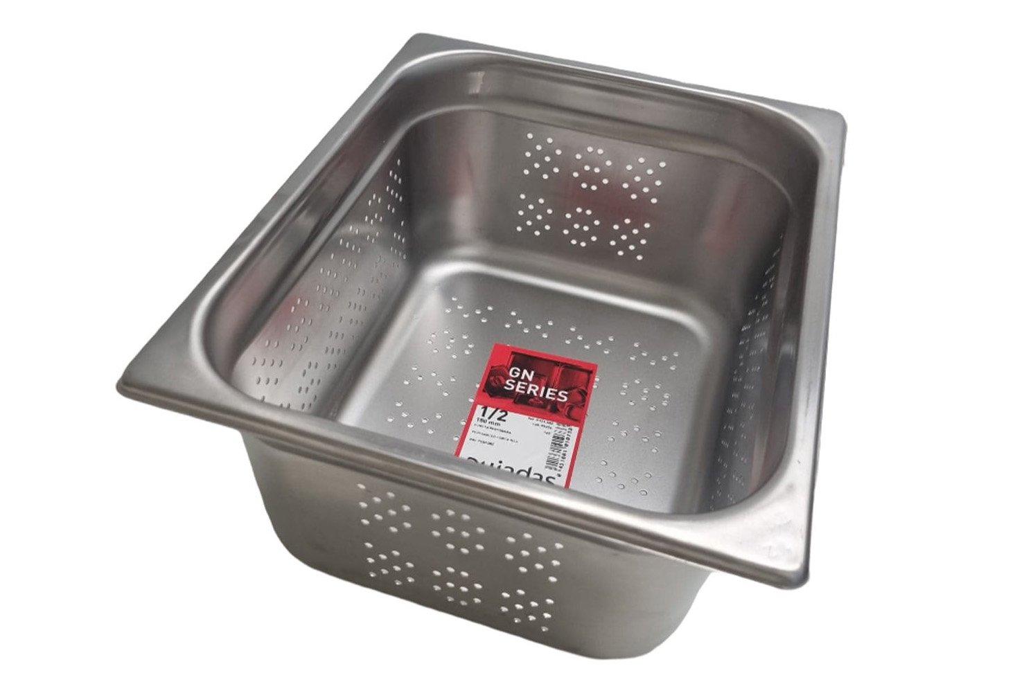 Stainless Steel 1/2 Perforated Gastronorm 15cm