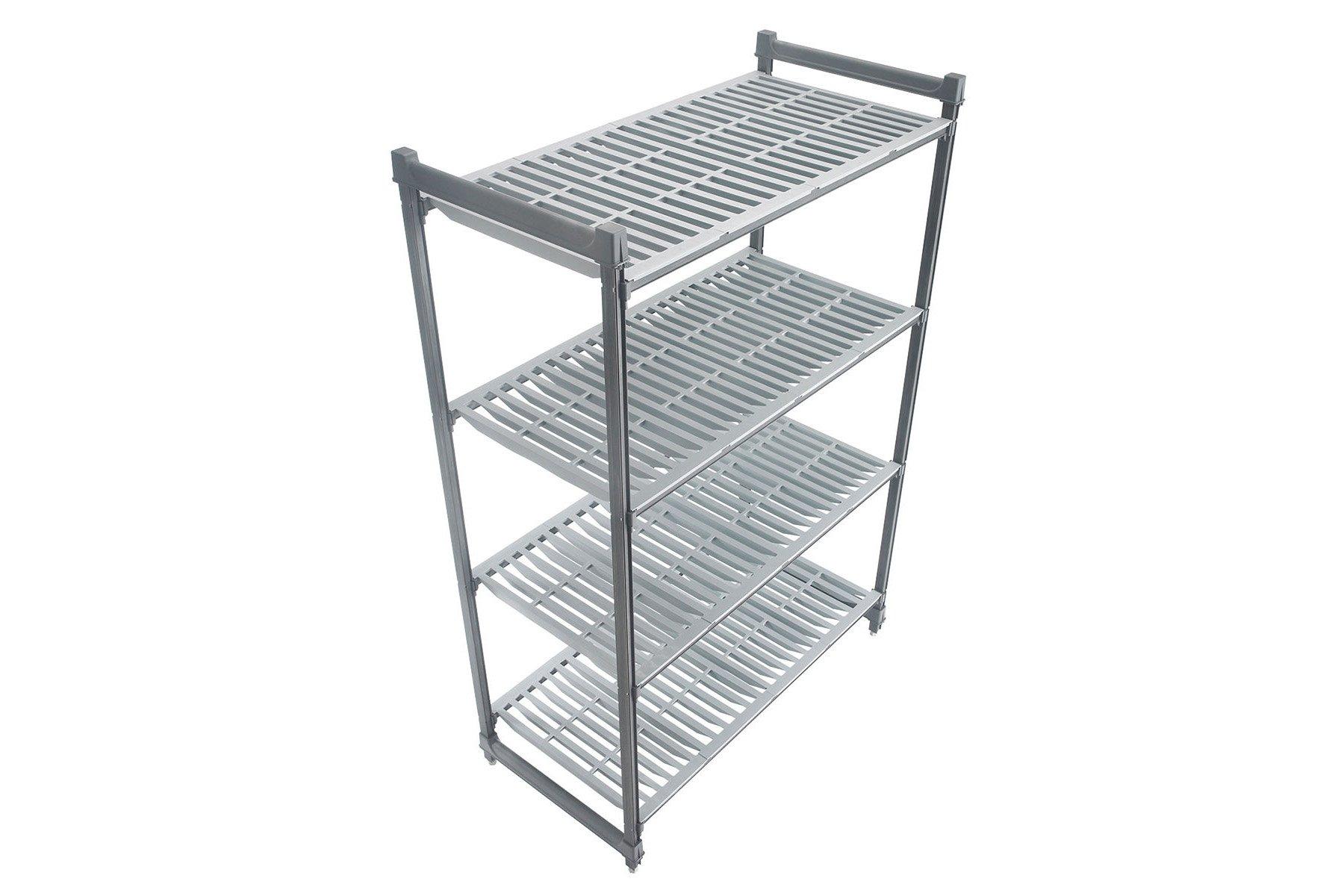 Cambro 4 Tier Basic Shelving 1.2m