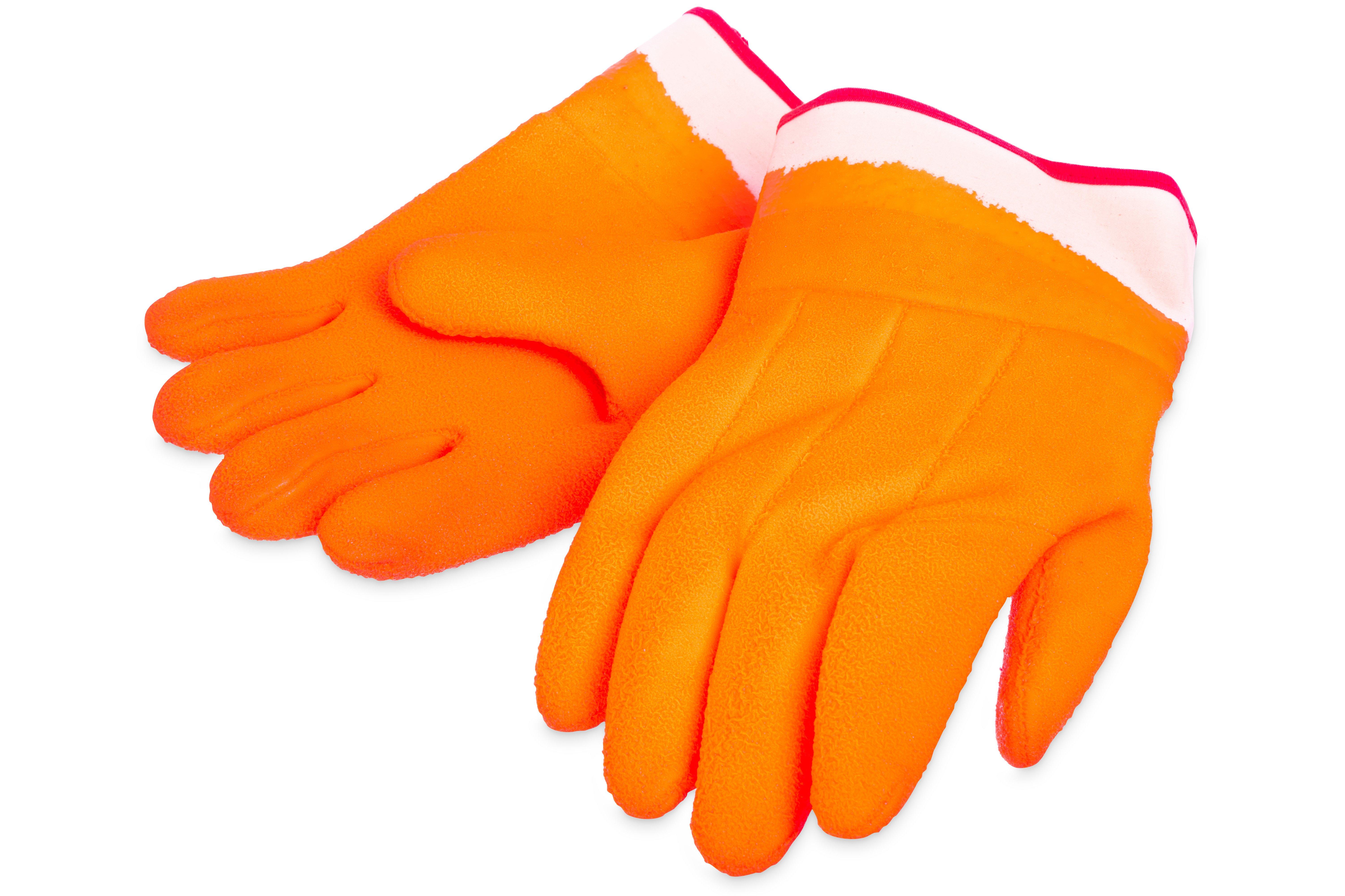 Orange Frozen Food Glove With Safety Cuff
