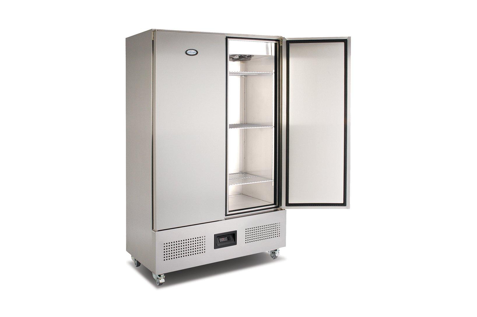 Foster FSL800H Stainless Steel Double Door Slimline Refrigerator