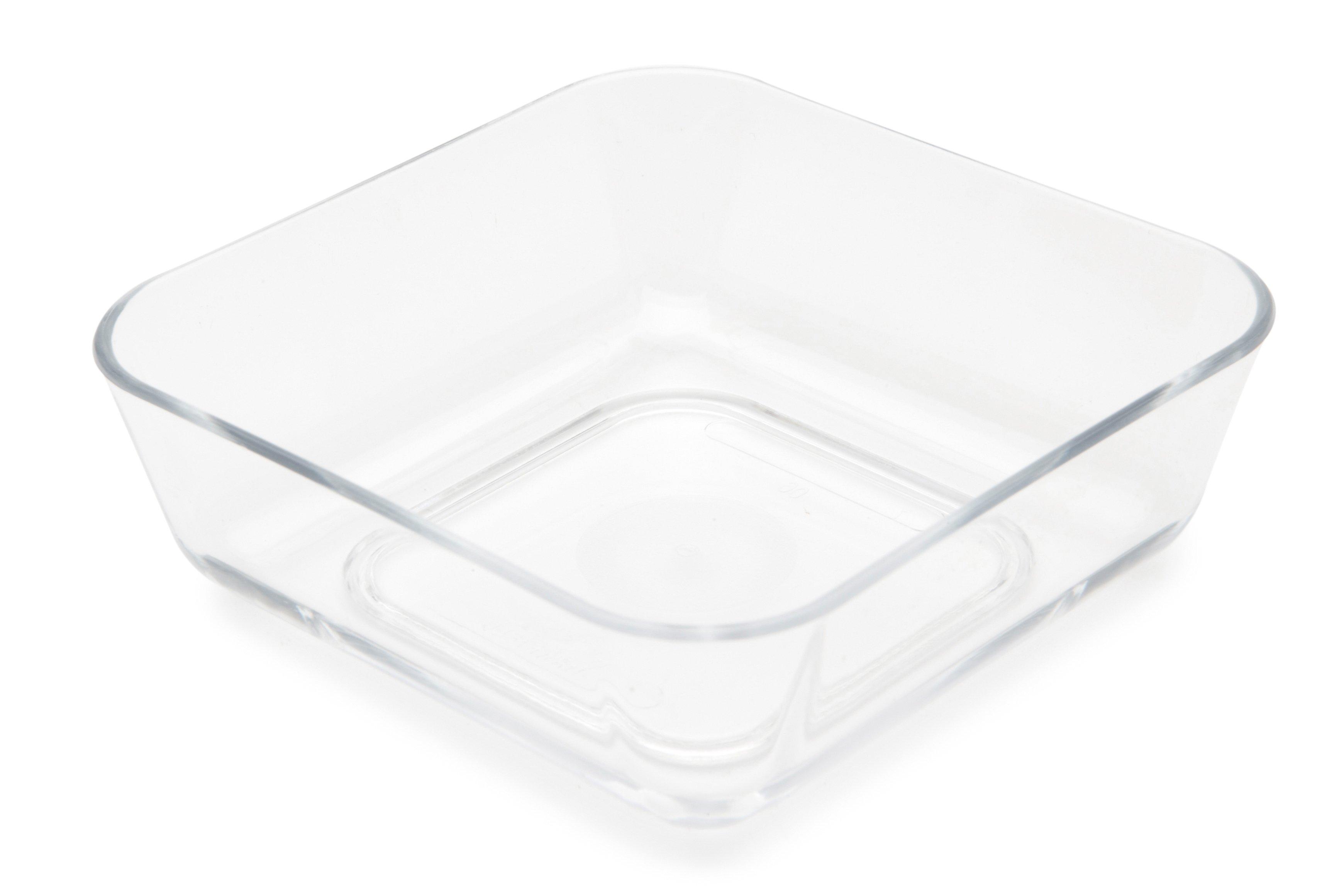 Harfield  Clear Polycarbonate Square Sweet Dish 10cm