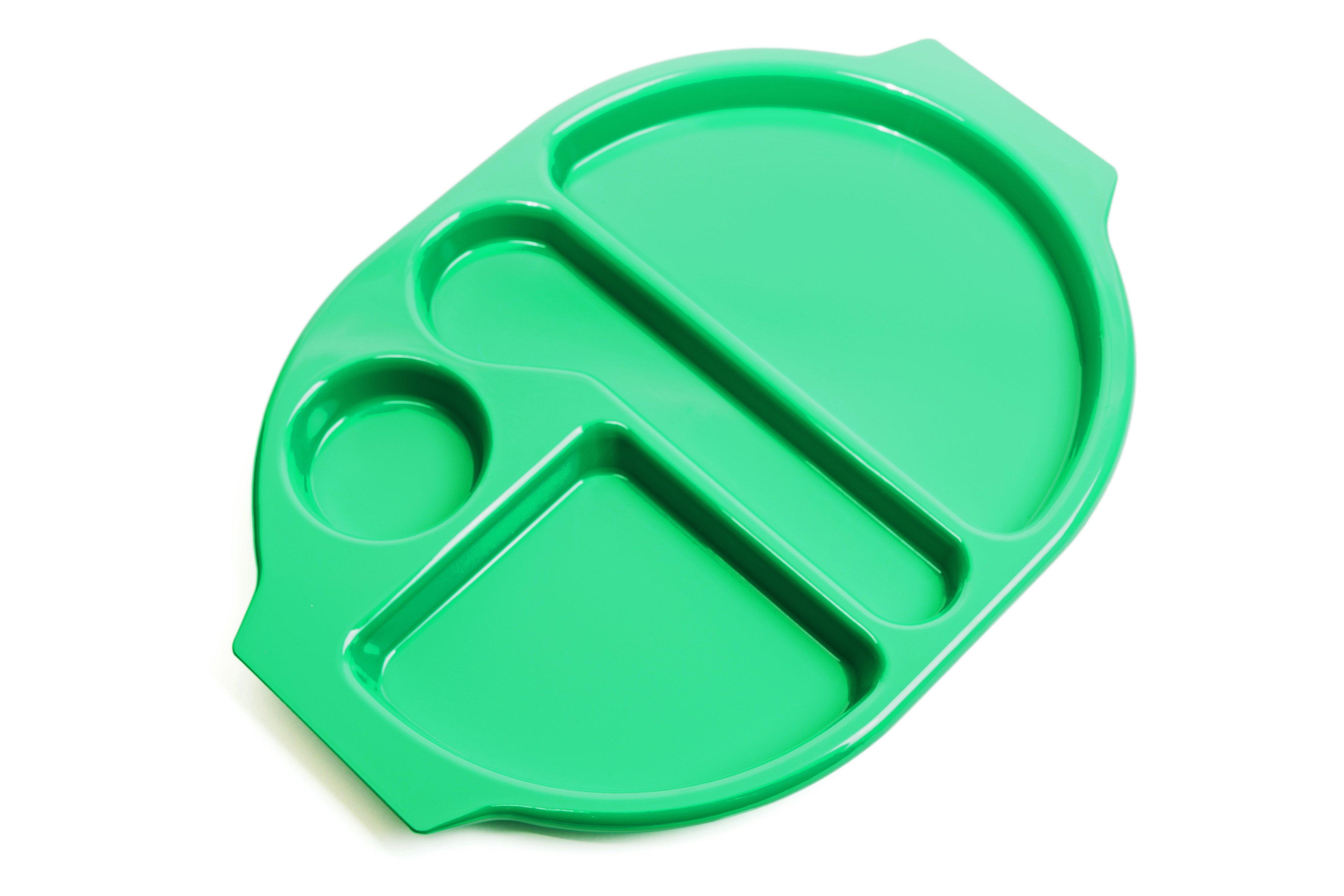 Harfield Green Polycarbonate Large Meal Tray