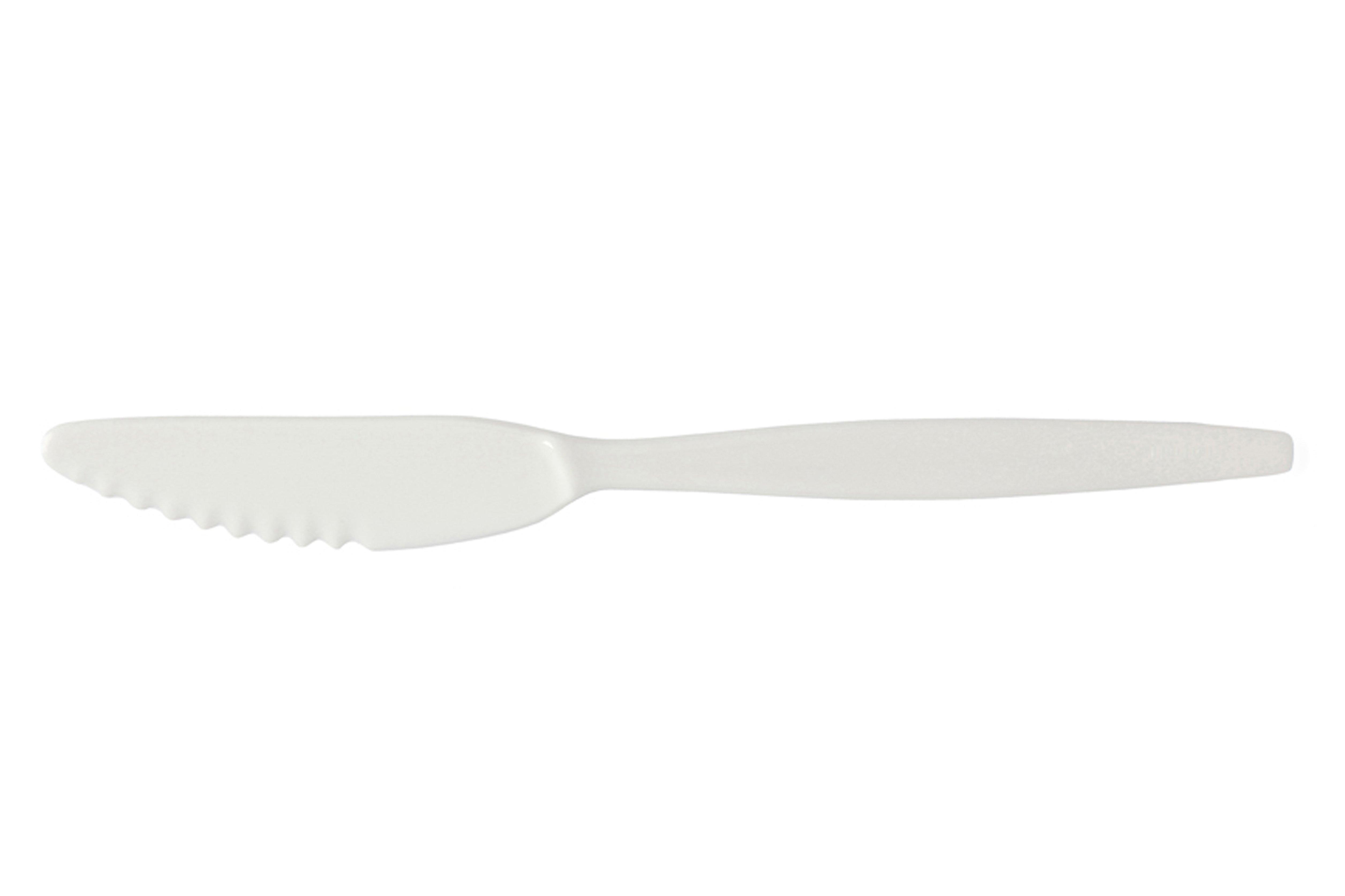 White Polycarbonate Standard Knife