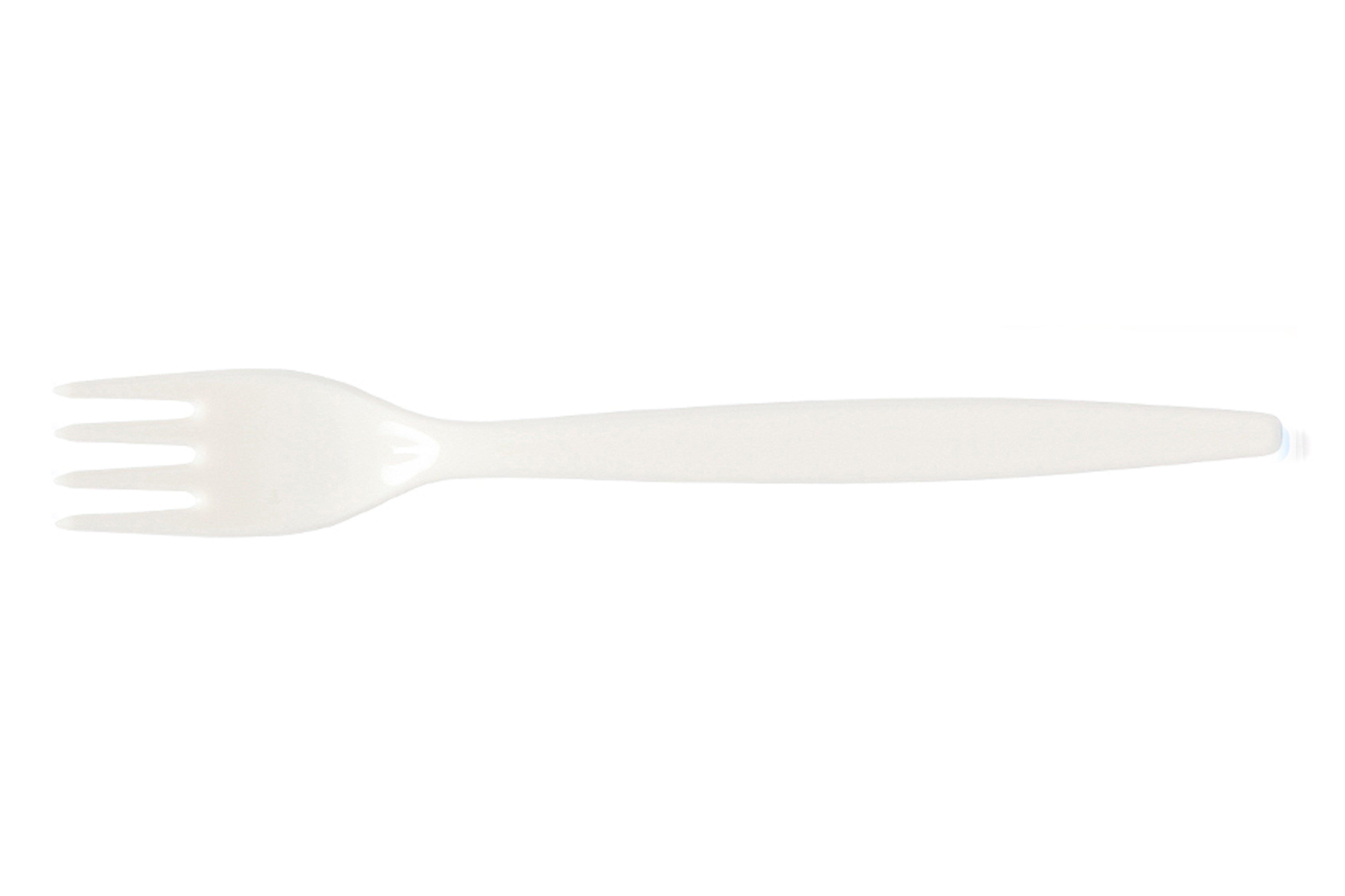 White Polycarbonate Standard Fork