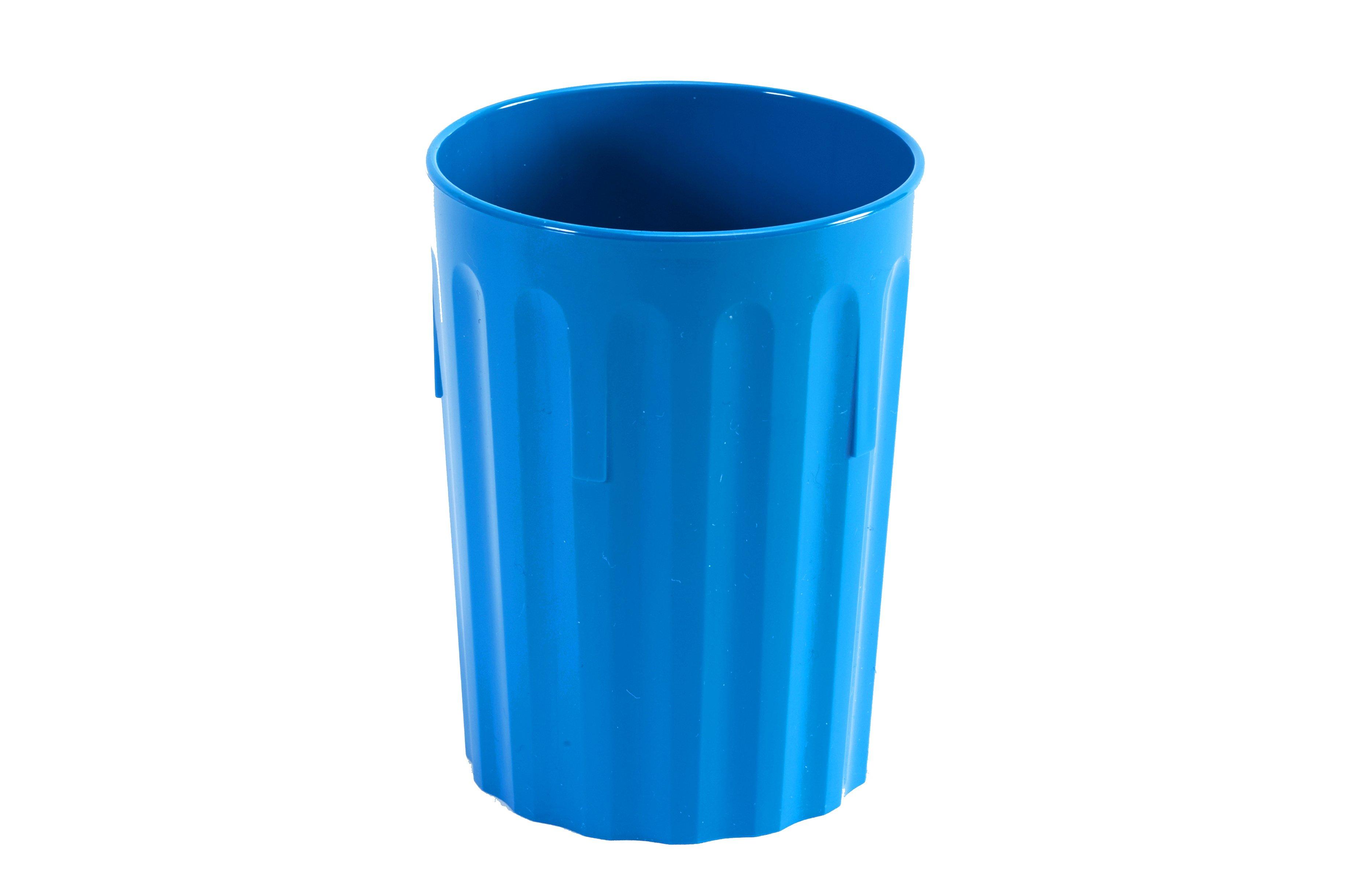 Harfield Blue Polycarbonate Fluted Tumbler 250ml