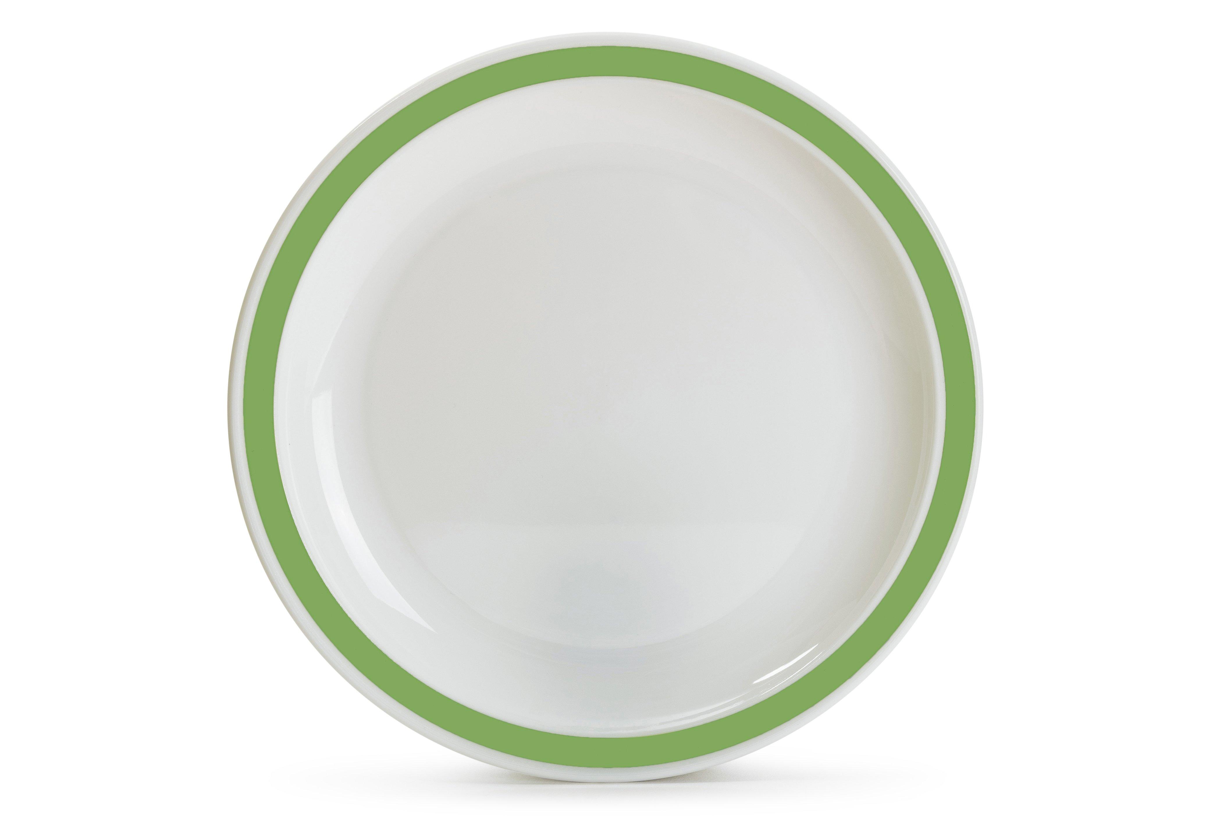 Harfield Duo Apple Green and White Plate 23cm