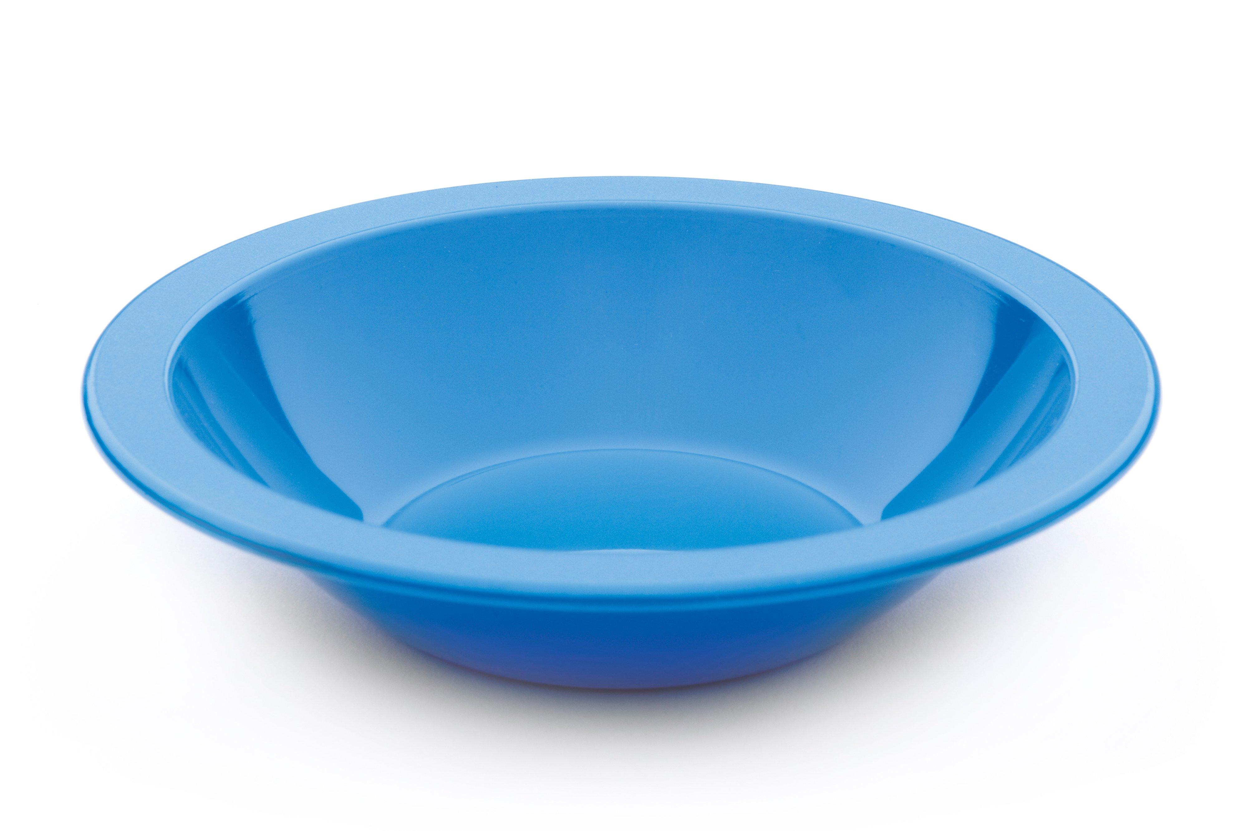 Harfield Blue Rimmed Fruit Polycarbonate Bowl