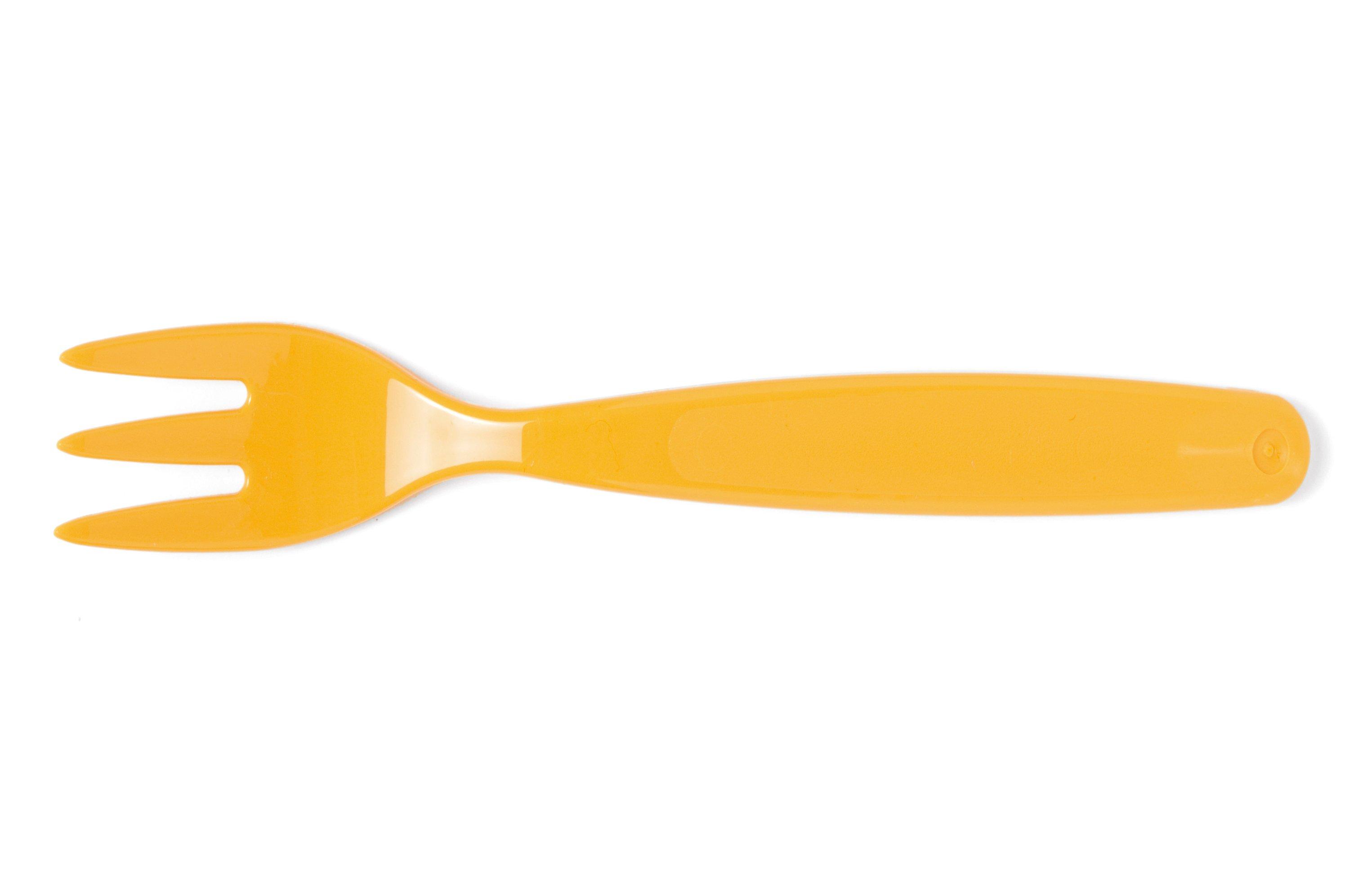Small Yellow Polycarbonate Fork