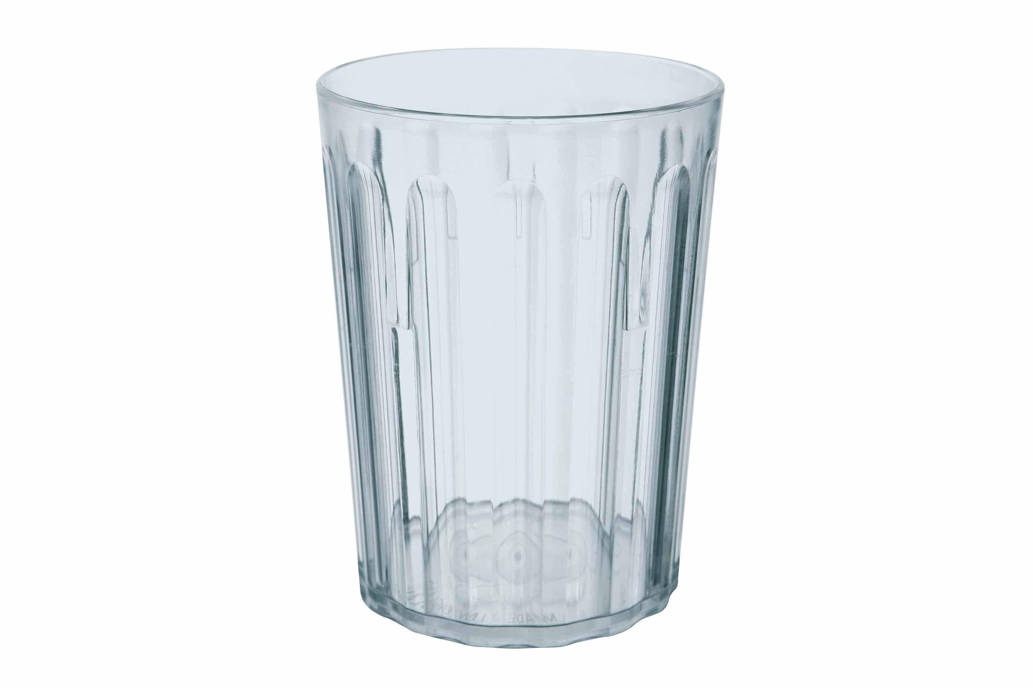 Harfield Antibacterial Clear Fluted Tumbler 250ml