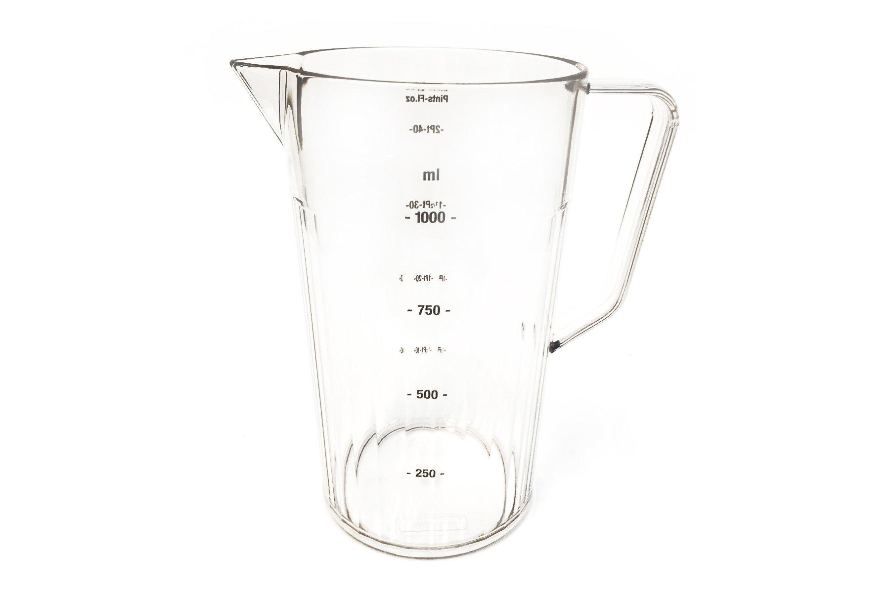 Harfield Clear Graduated Polycarbonate Jug 1.1L