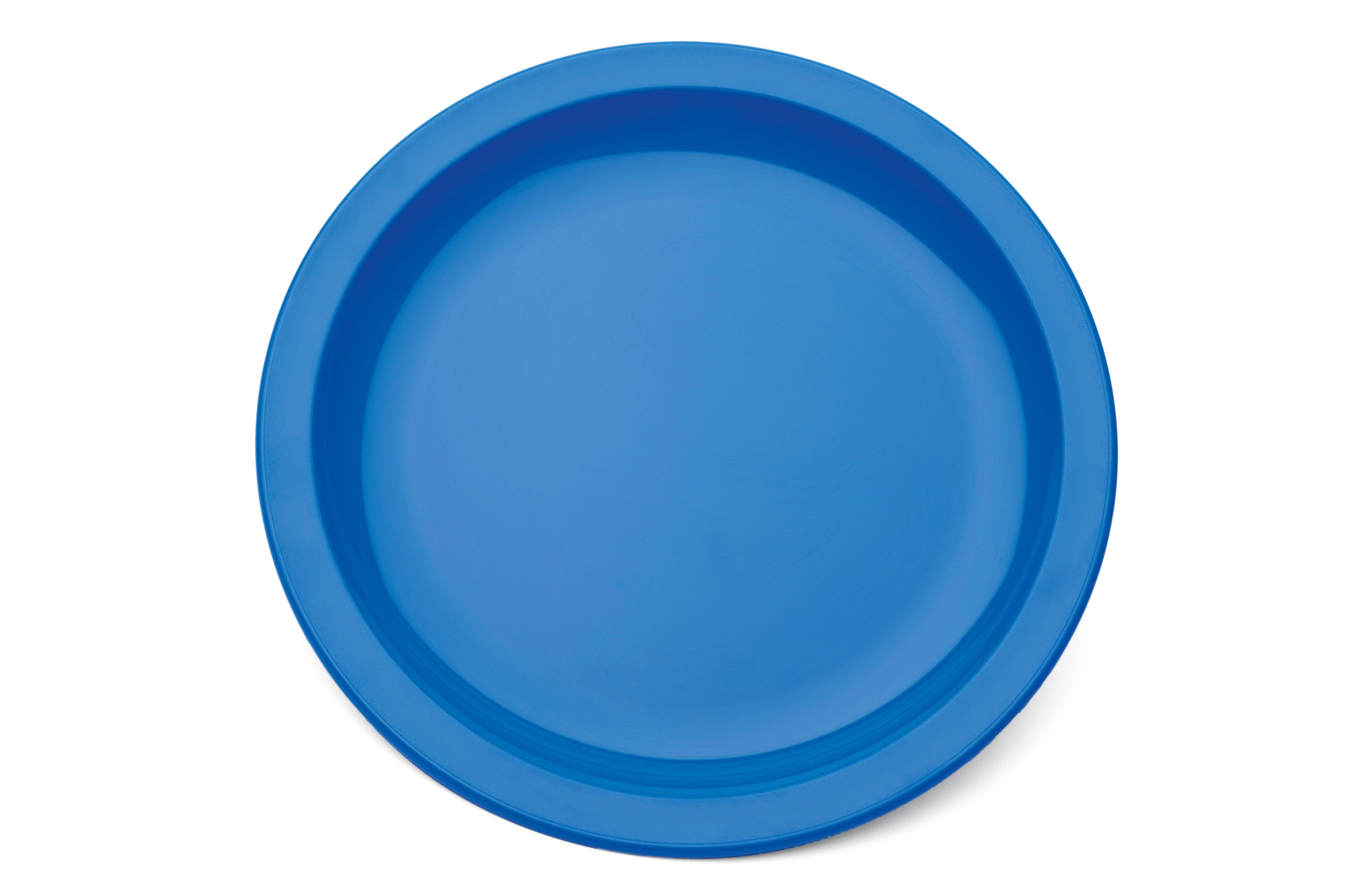Harfield Blue Narrow Rimmed Polycarbonate Plate  25.4cm