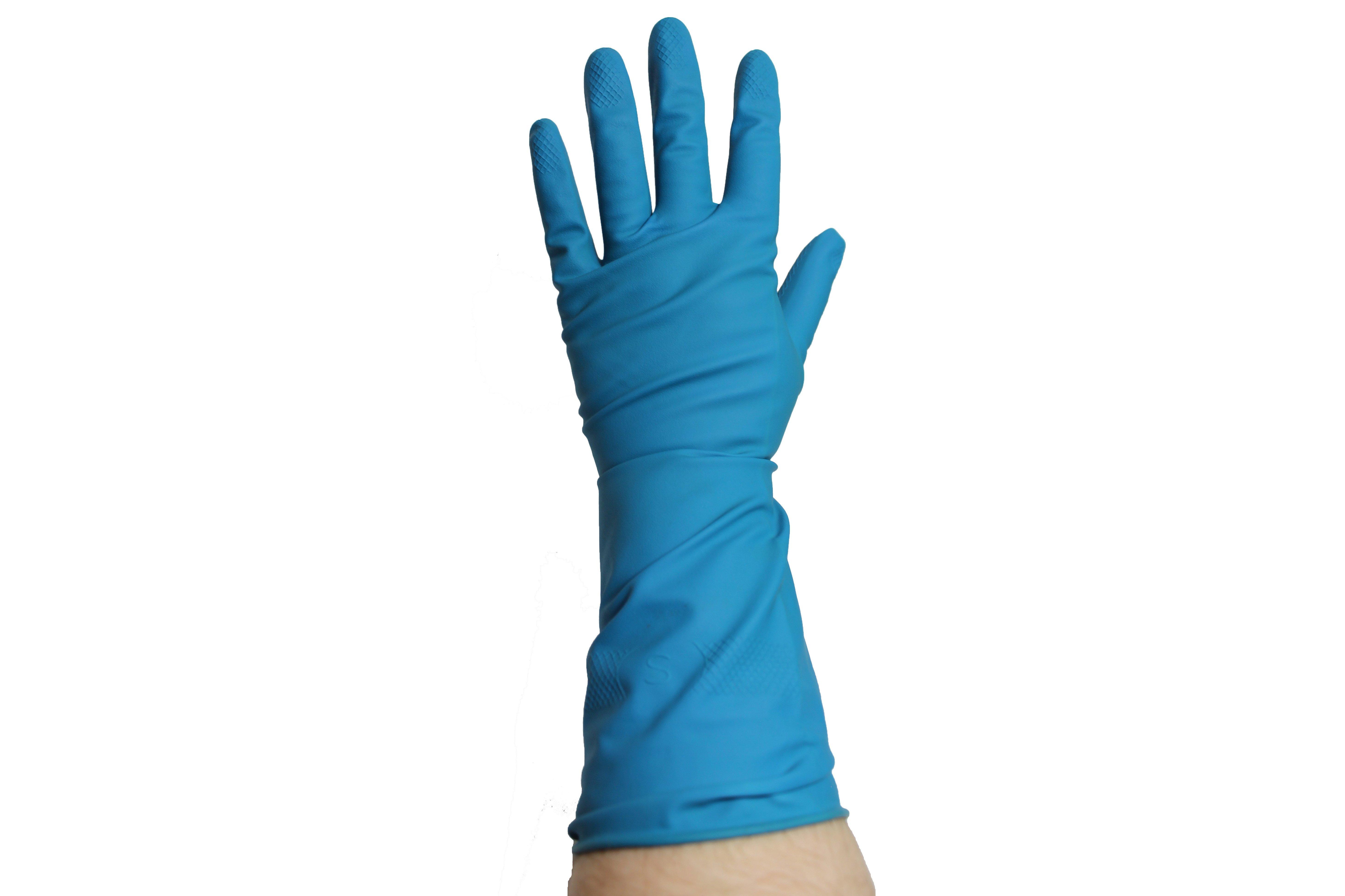 Blue Household Rubber Gloves Medium