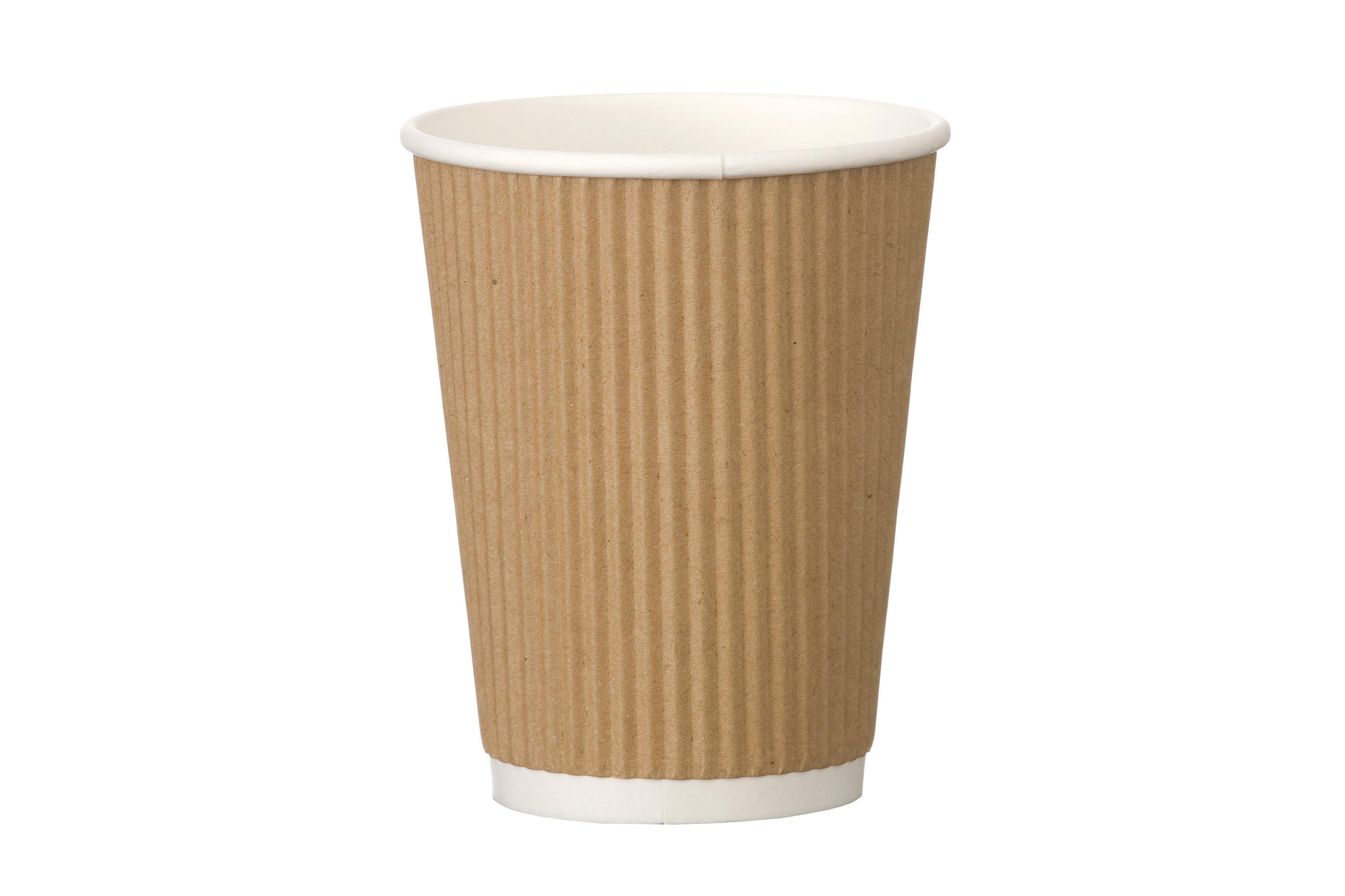 GoPak Ripple Double Walled Kraft Cup 340ml