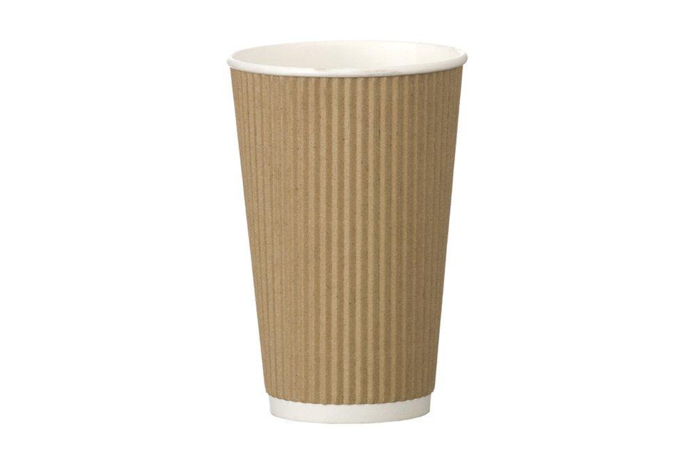 GoPak Ripple Double Walled Kraft Cup 454ml