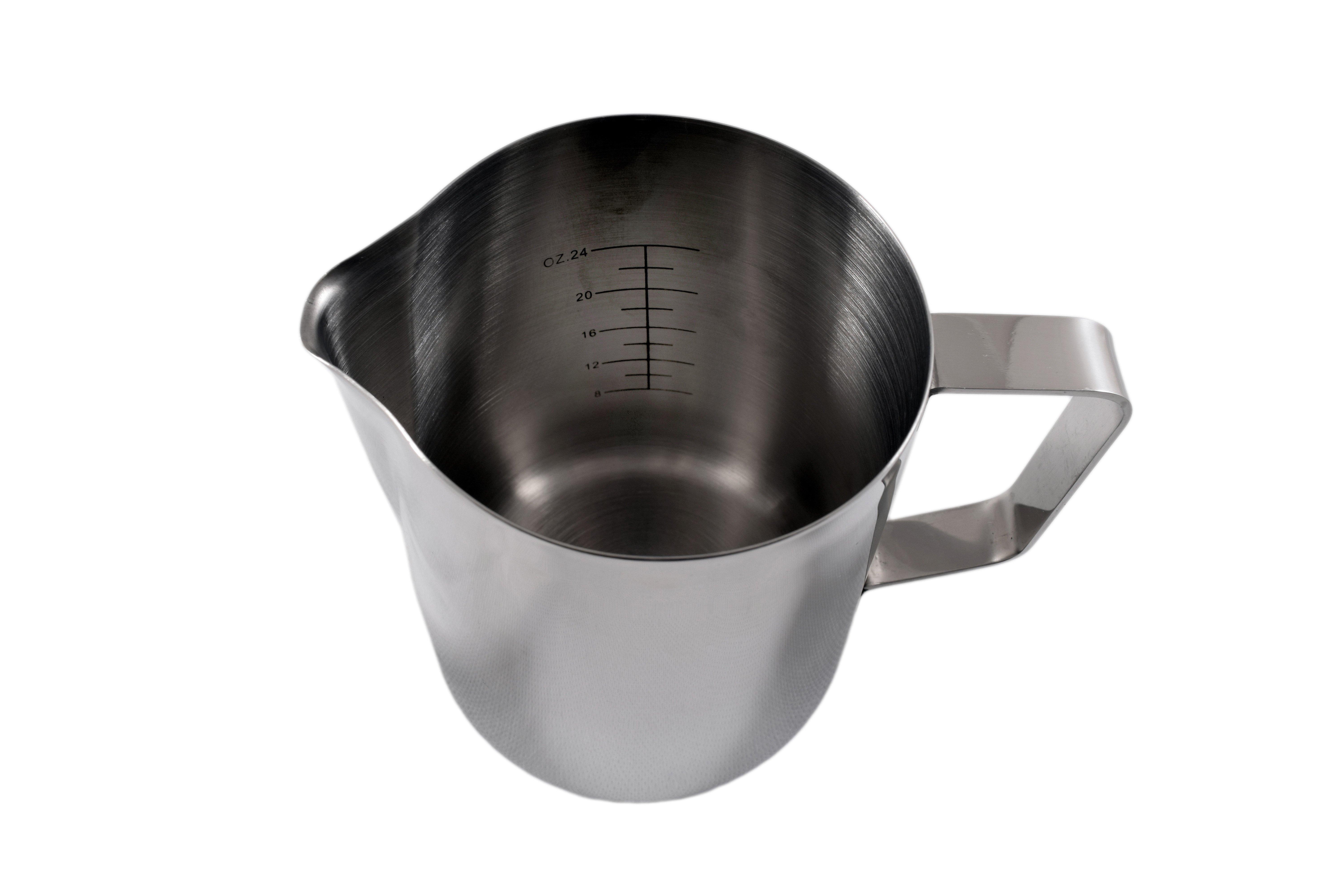 Straight-sided Stainless Steel Foaming Jug 1ltr