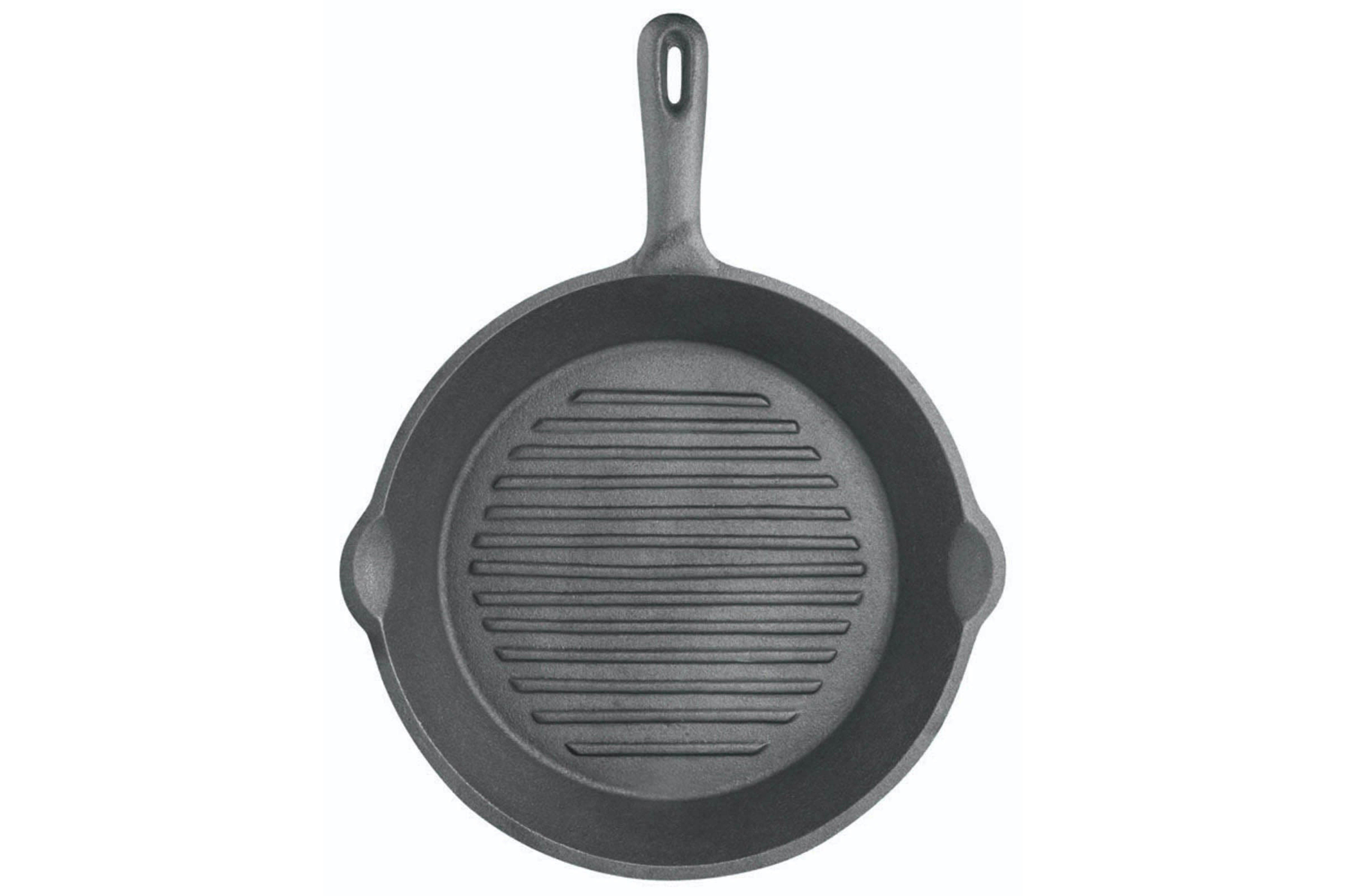 Cast Iron Round Ribbed Skillet 24cm