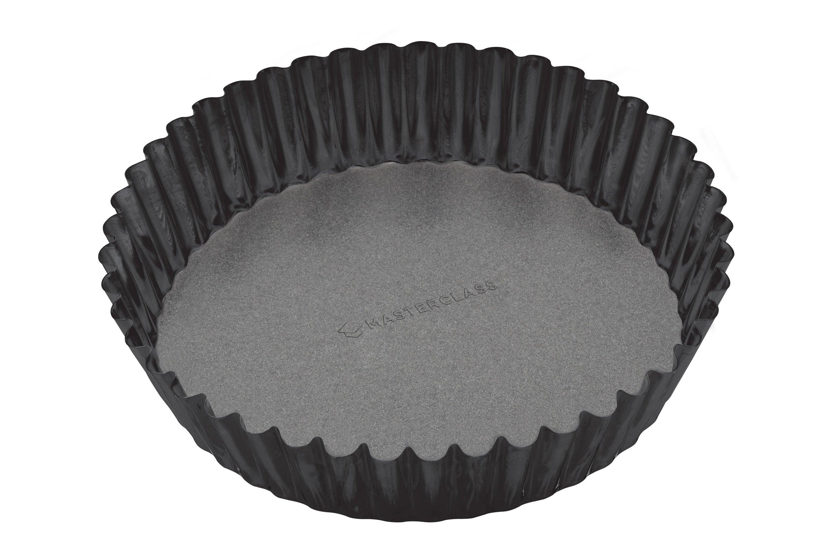 Non-Stick Loose Bottomed Extra Deep Fluted Flan Tin 25.4cm