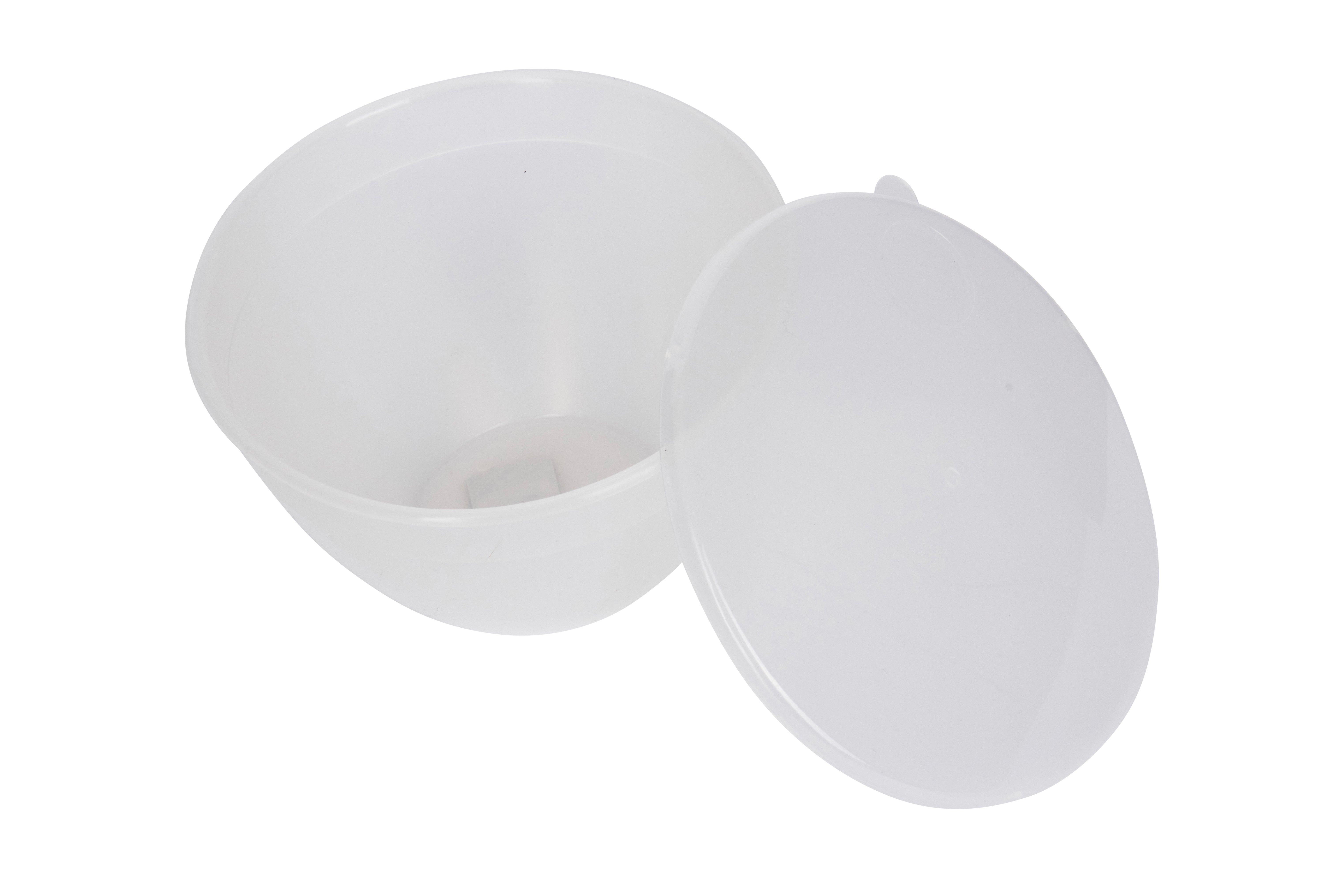 Plastic Pudding Bowl & Lid 1.1ltr