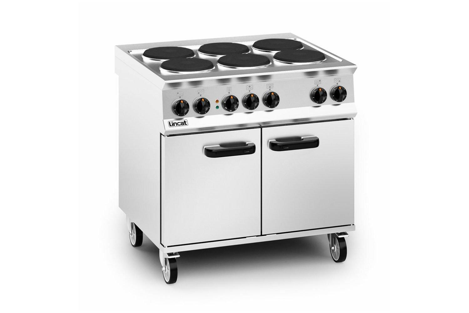 Lincat OE8016 Opus 800 Heavy Duty Six Round Plate Electric Oven Range