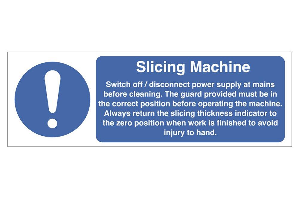 Slicing Machine Safety Sign