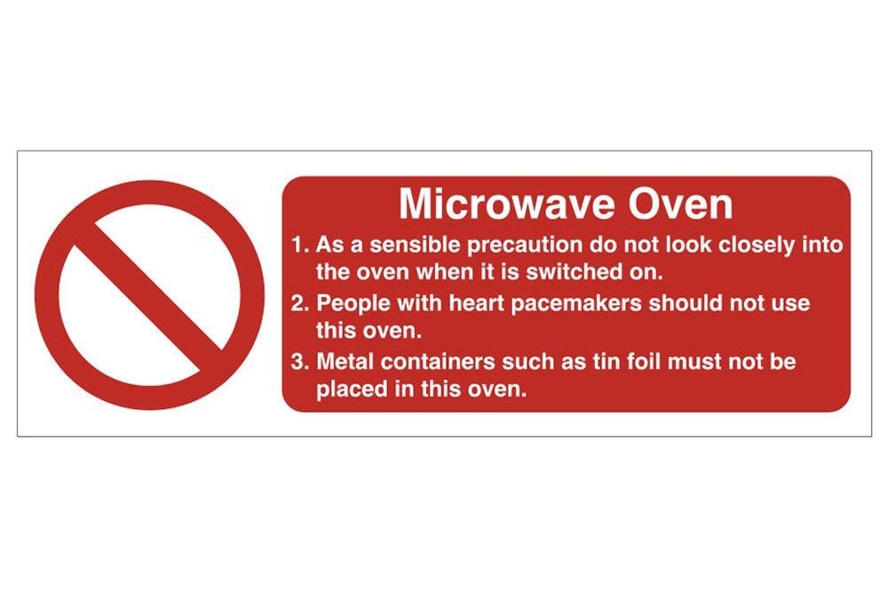 Microwave Oven Safety Sign