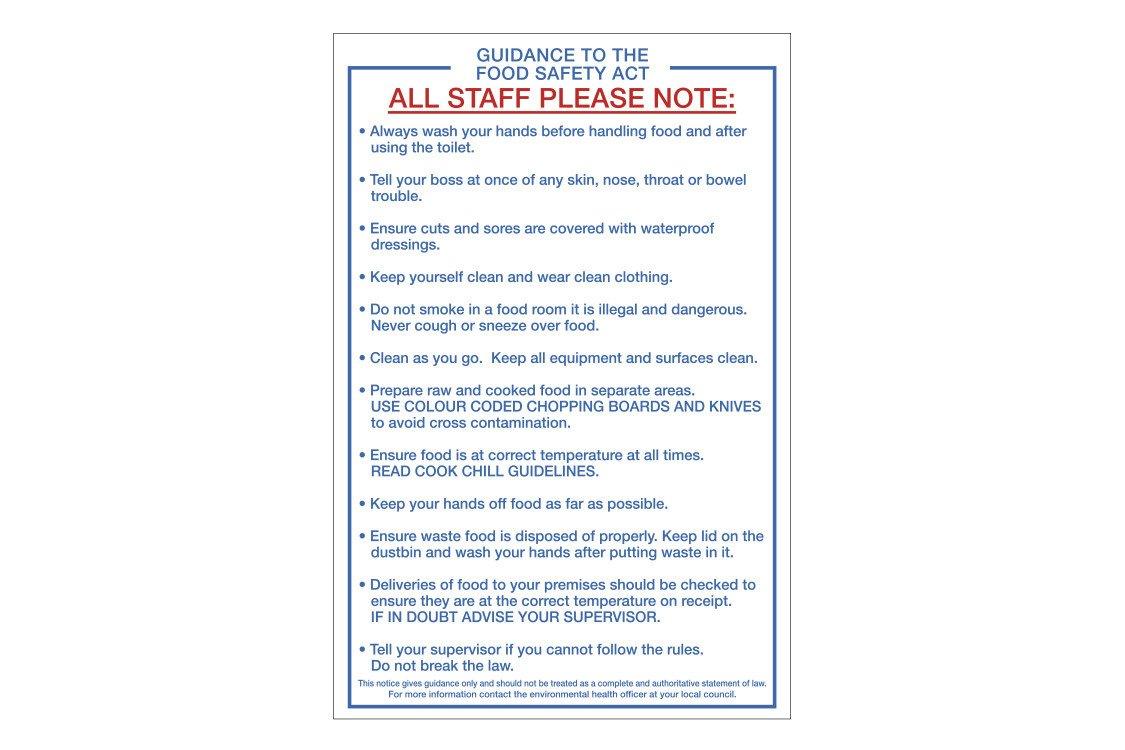 Food Safety Act Guidelines