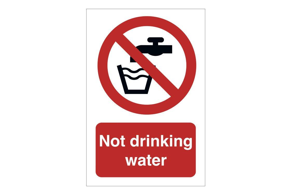 Not Drinking Water Sign