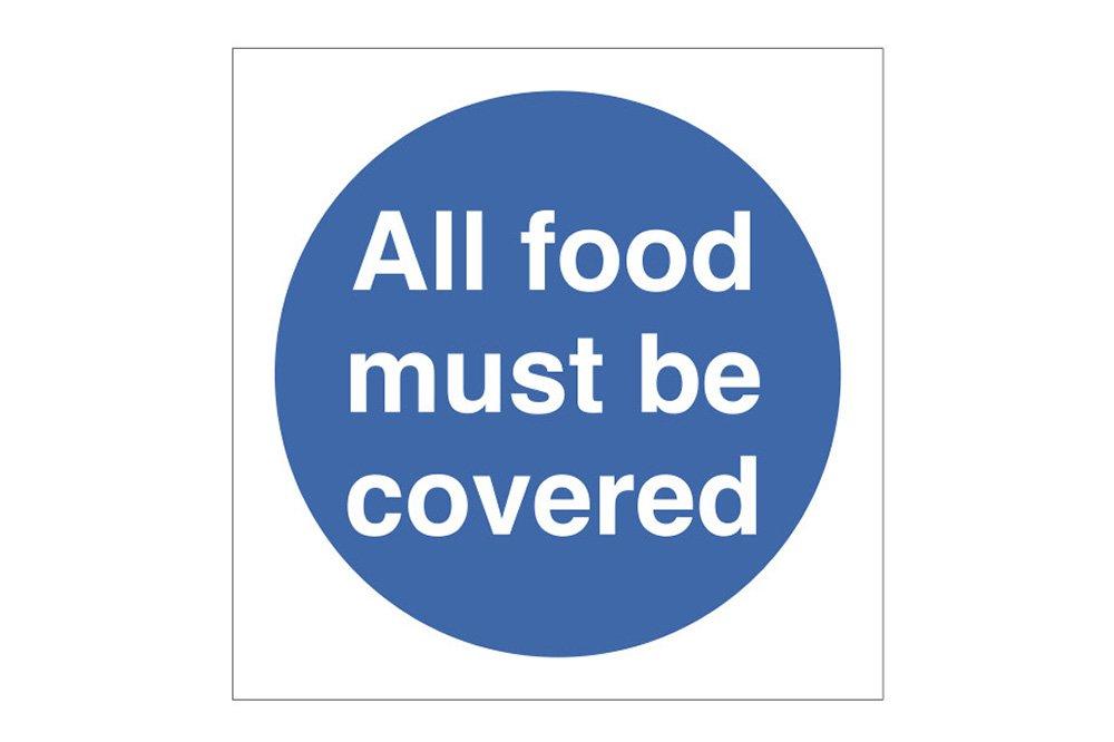 All Food Must Be Covered Sign