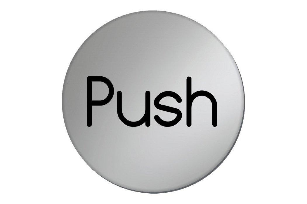 Push Door Sign