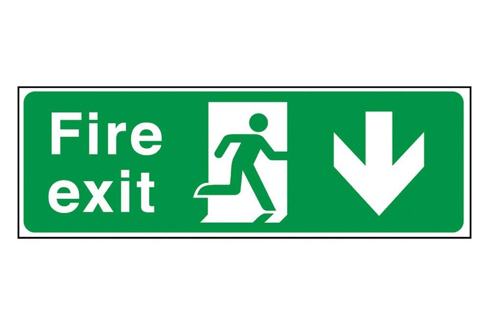 Fire Exit Sign (Arrow Down)