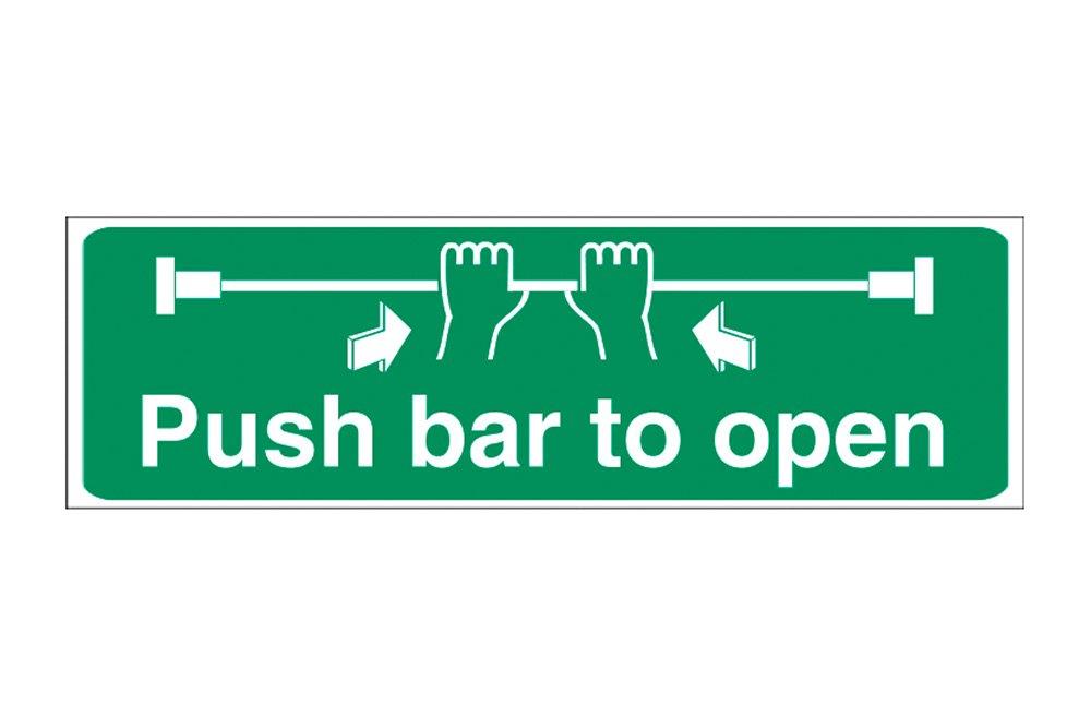 Push Bar to Open Sign