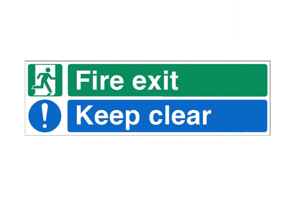 Fire Exit Keep Clear Sign