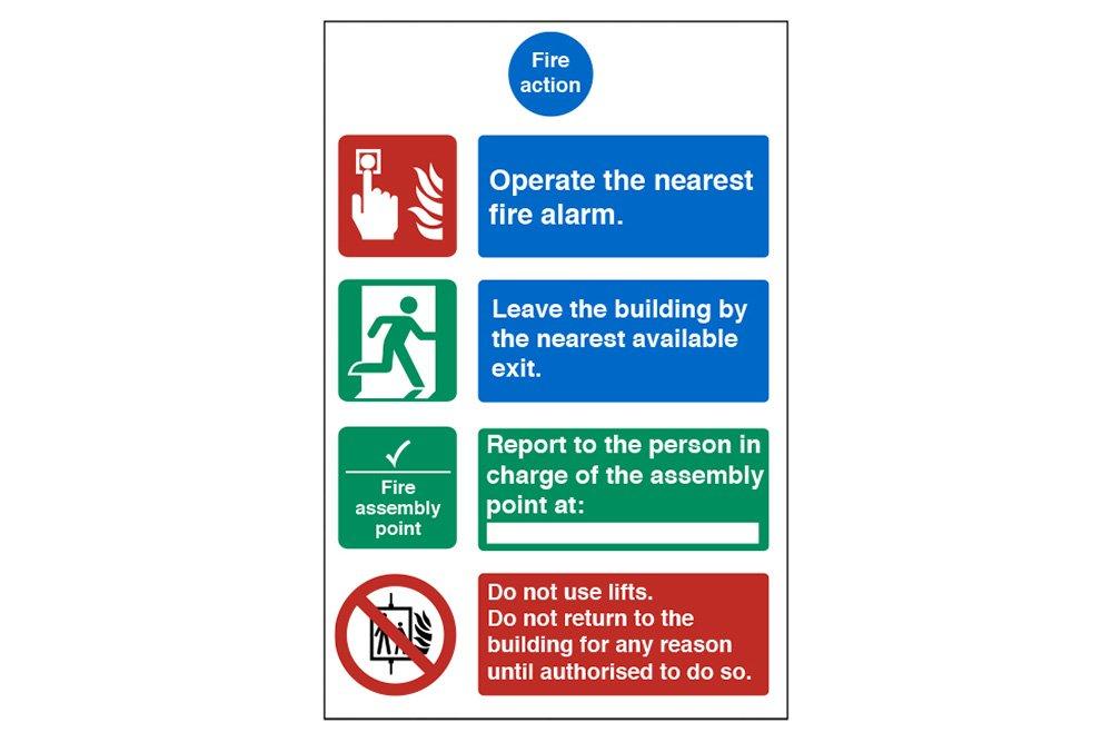 Fire Action General Sign