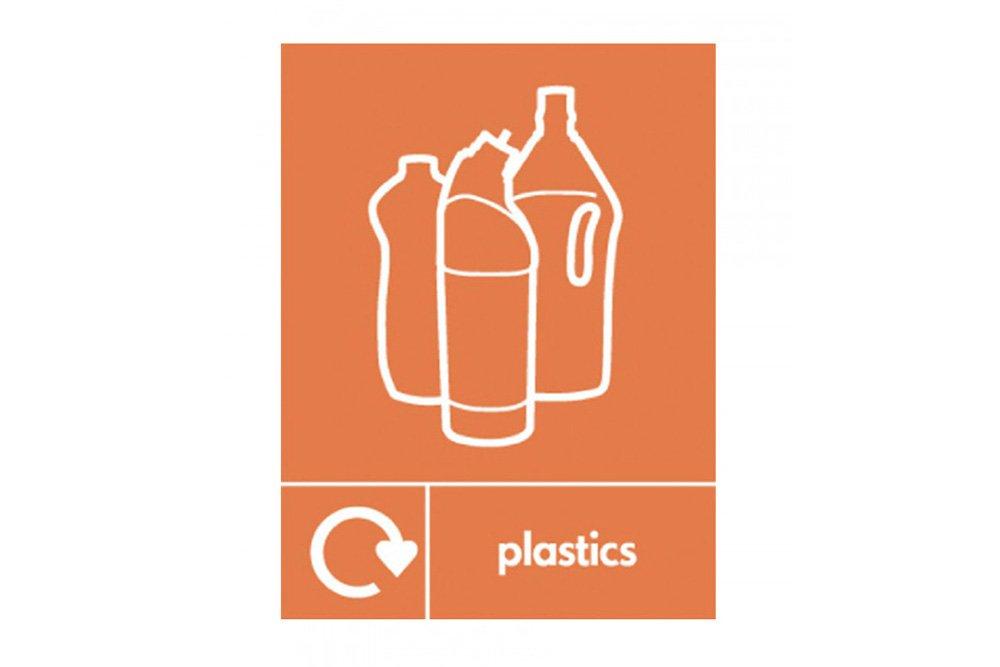 Plastics Recycling Sign