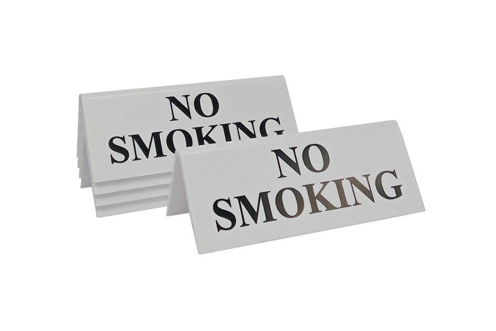 Tent Style No Smoking Sign