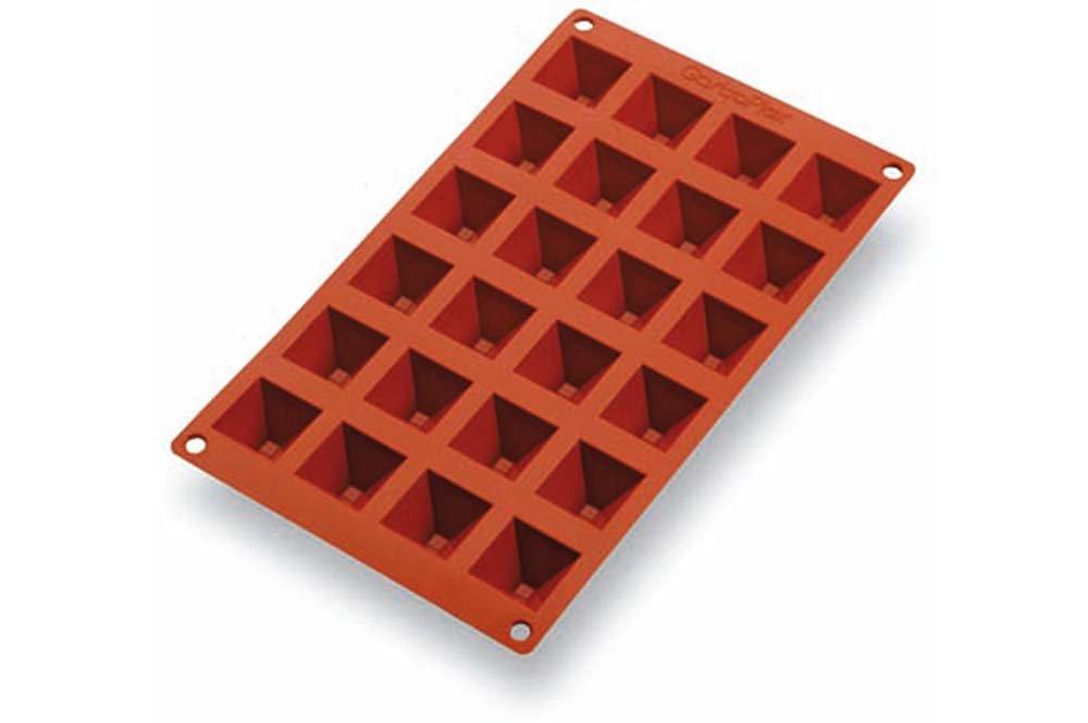Bourgeat Non Stick Silicone Mould (24 x Mini Pyramids)