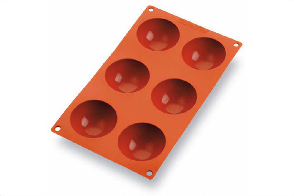 Bourgeat Non Stick Silicone Moulds (6 x Half Spheres)