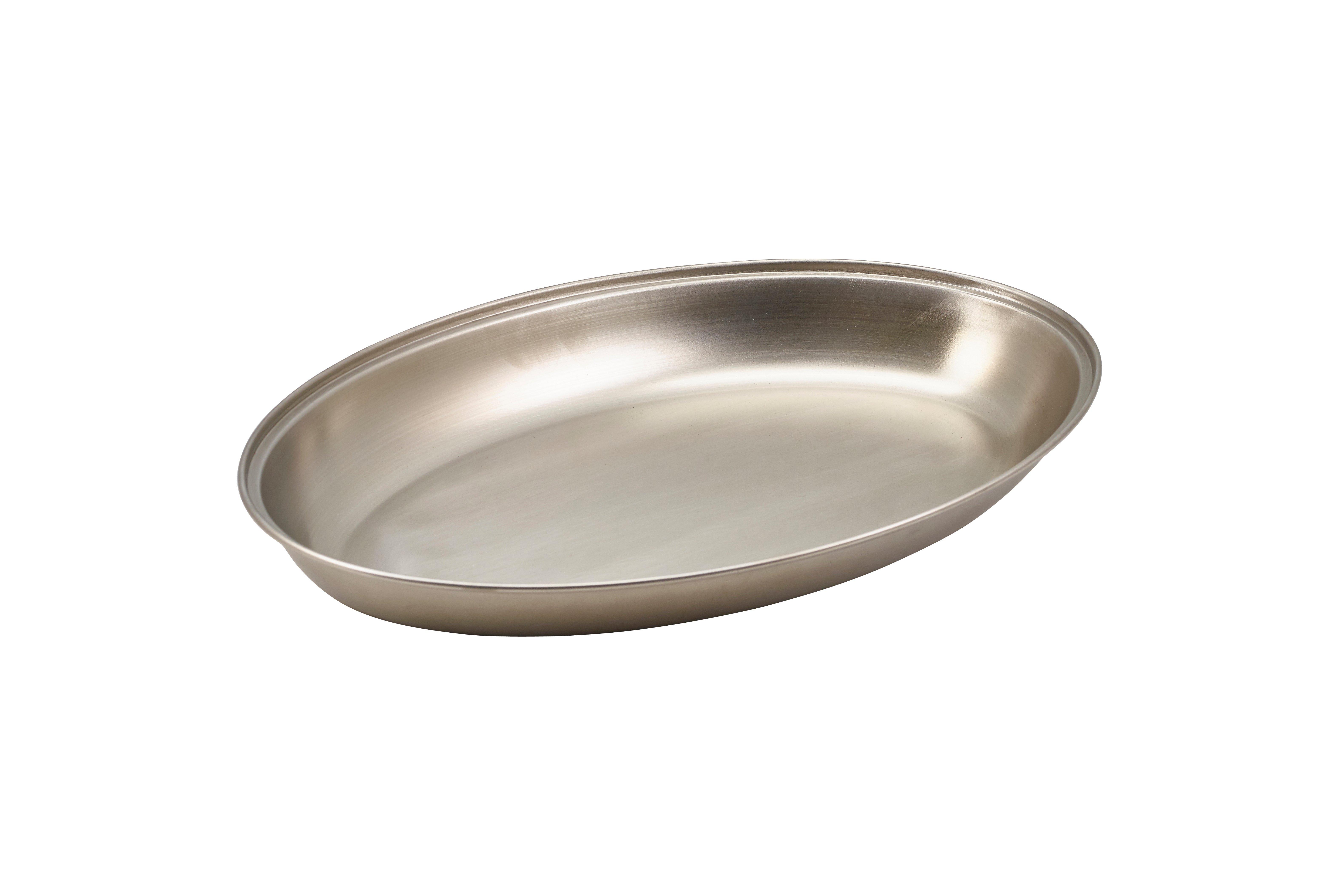 Stainless Steel Vegetable Dish Undivided 18cm