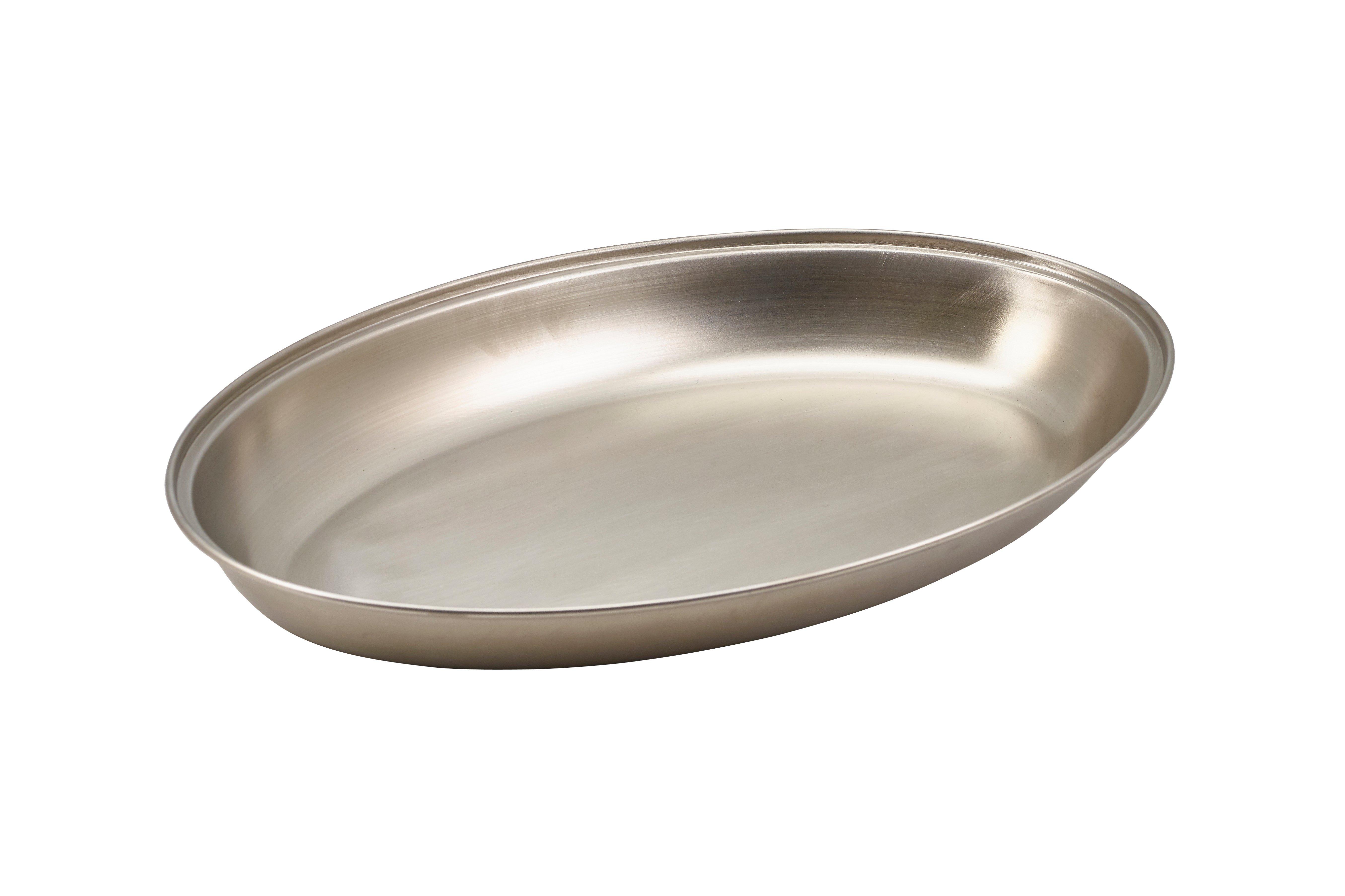Stainless Steel Vegetable Dish Undivided 23cm