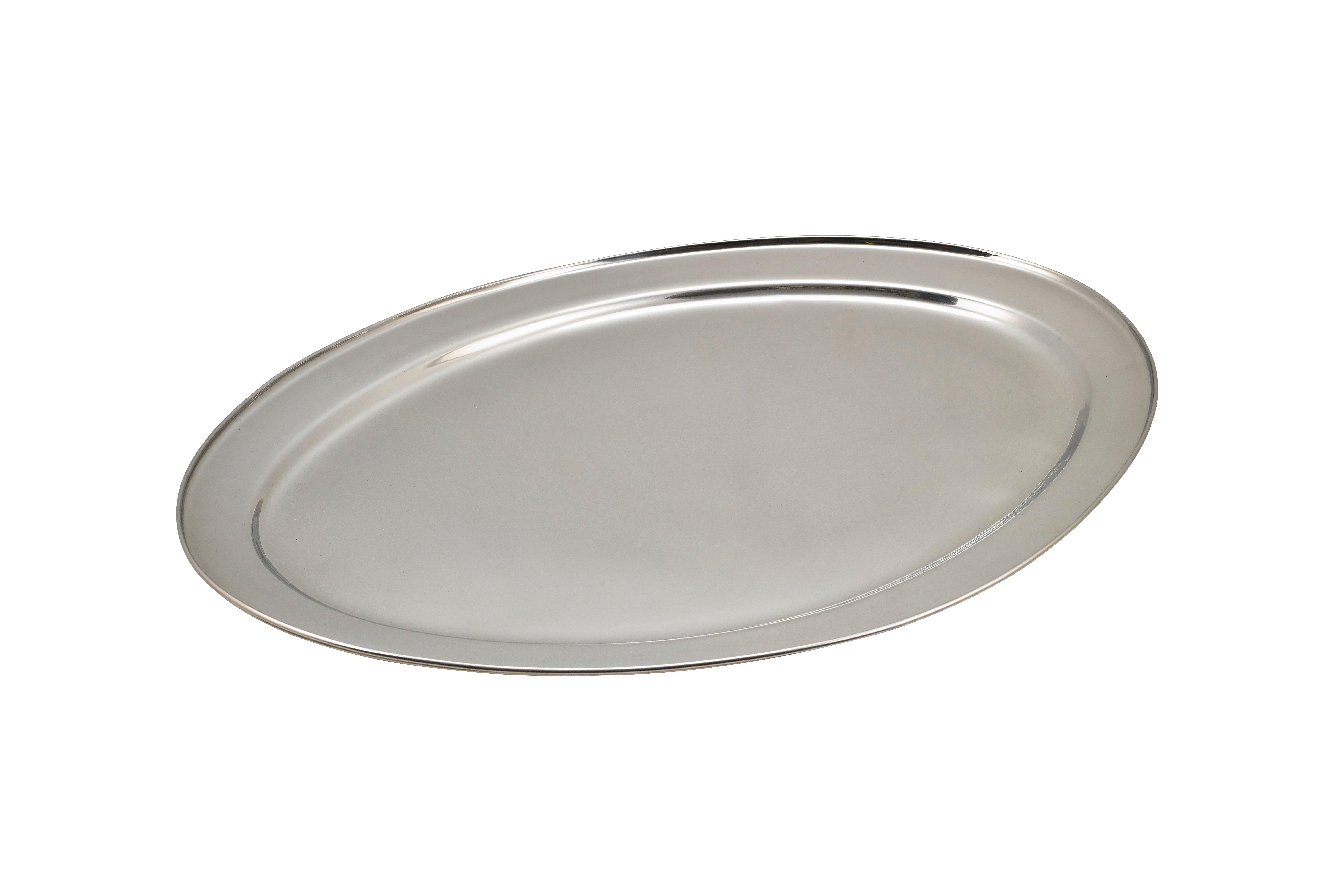 Stainless Steel Oval Flat 65cm