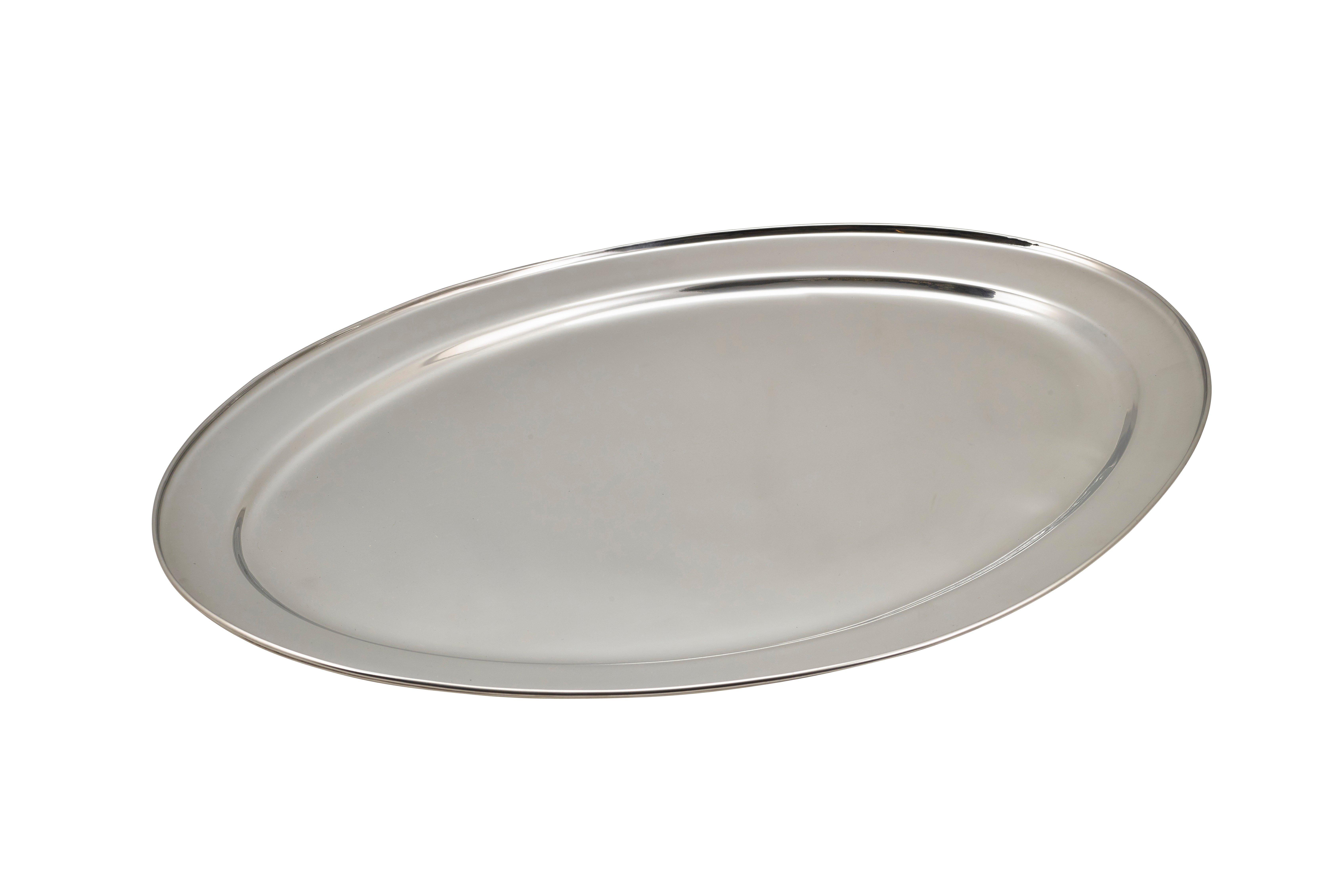 Stainless Steel Oval Flat 60cm