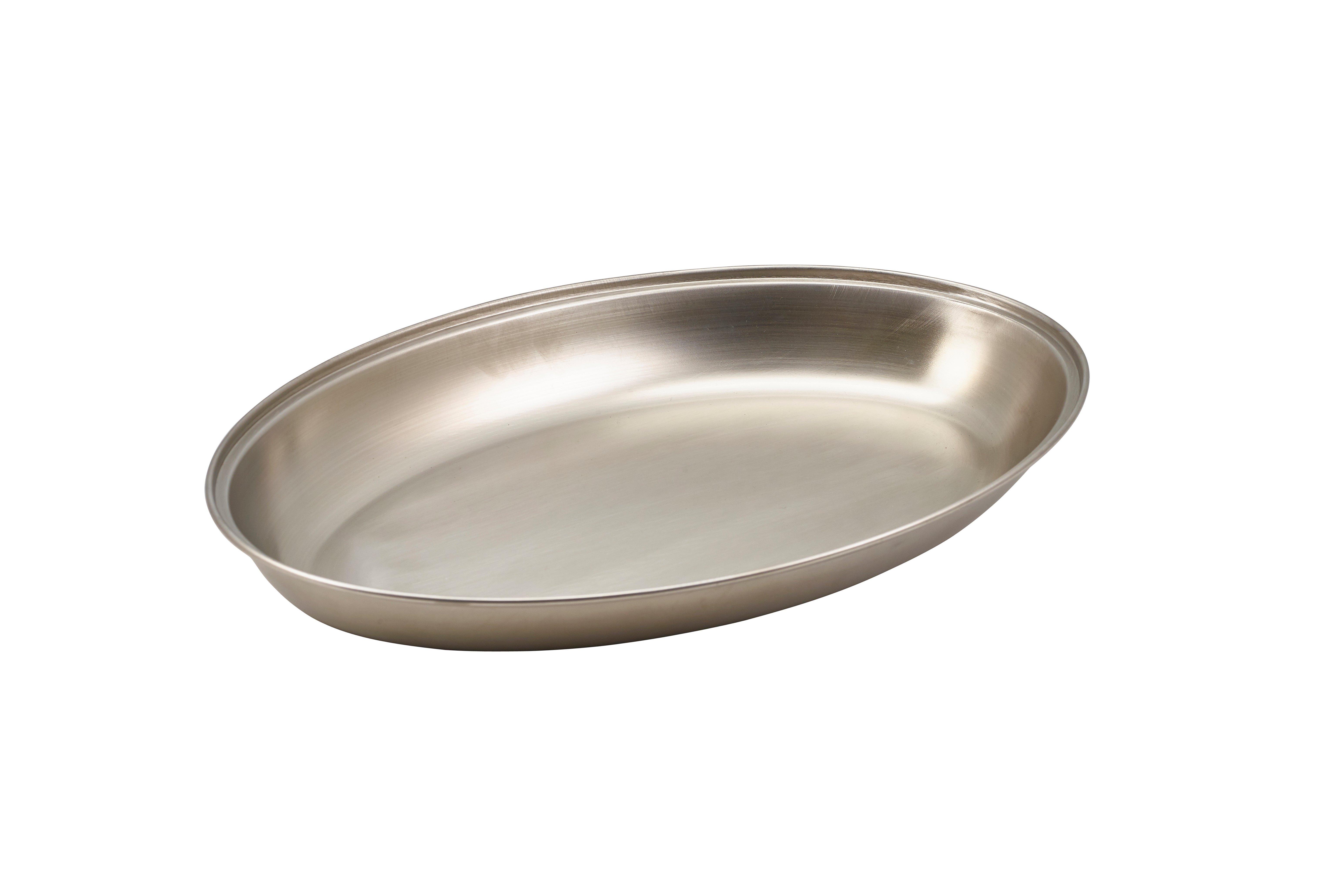 Stainless Steel Vegetable Dish Undivided 35cm