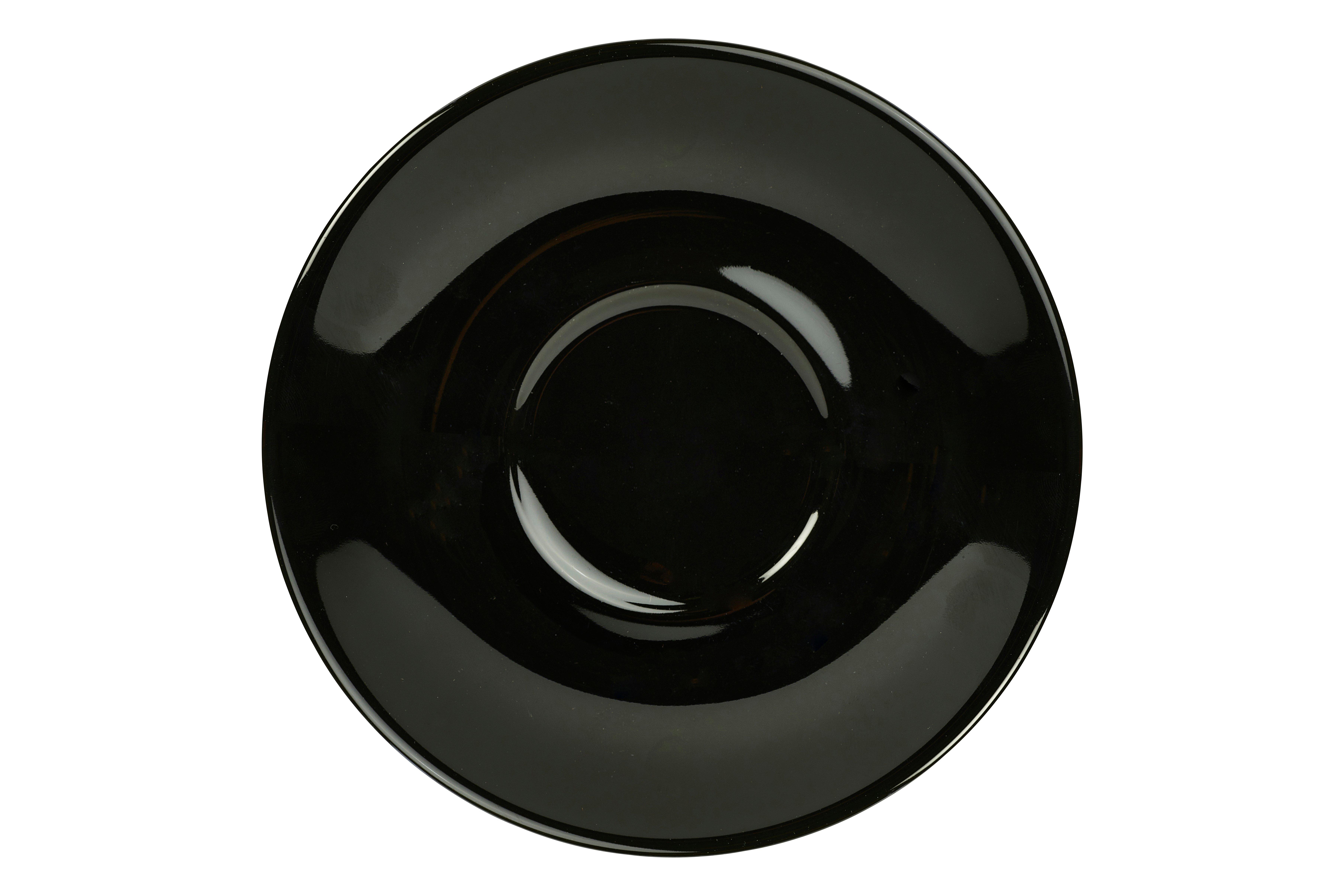 Black GenWare Porcelain Saucer 12cm