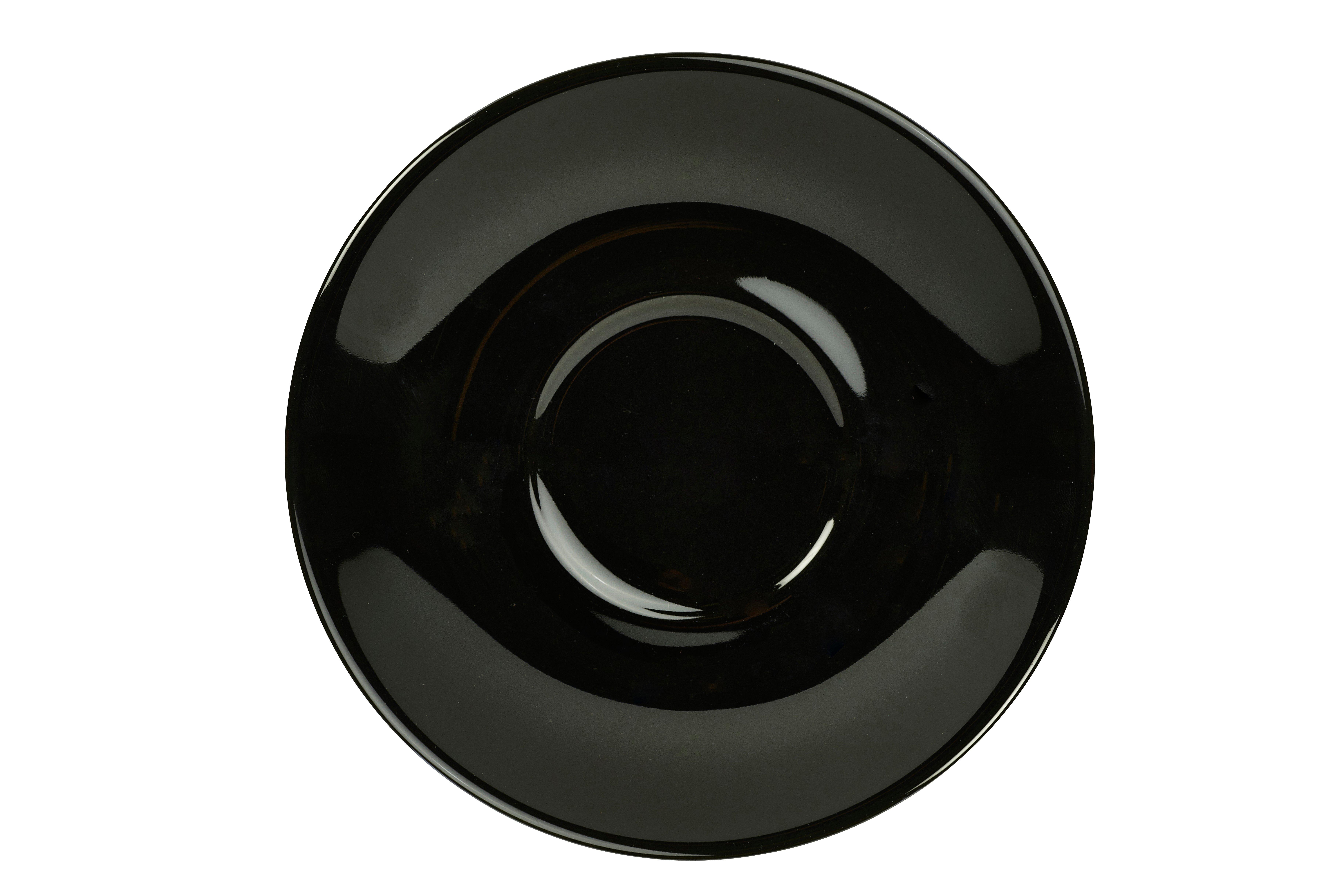 Black GenWare Porcelain Saucer 16cm