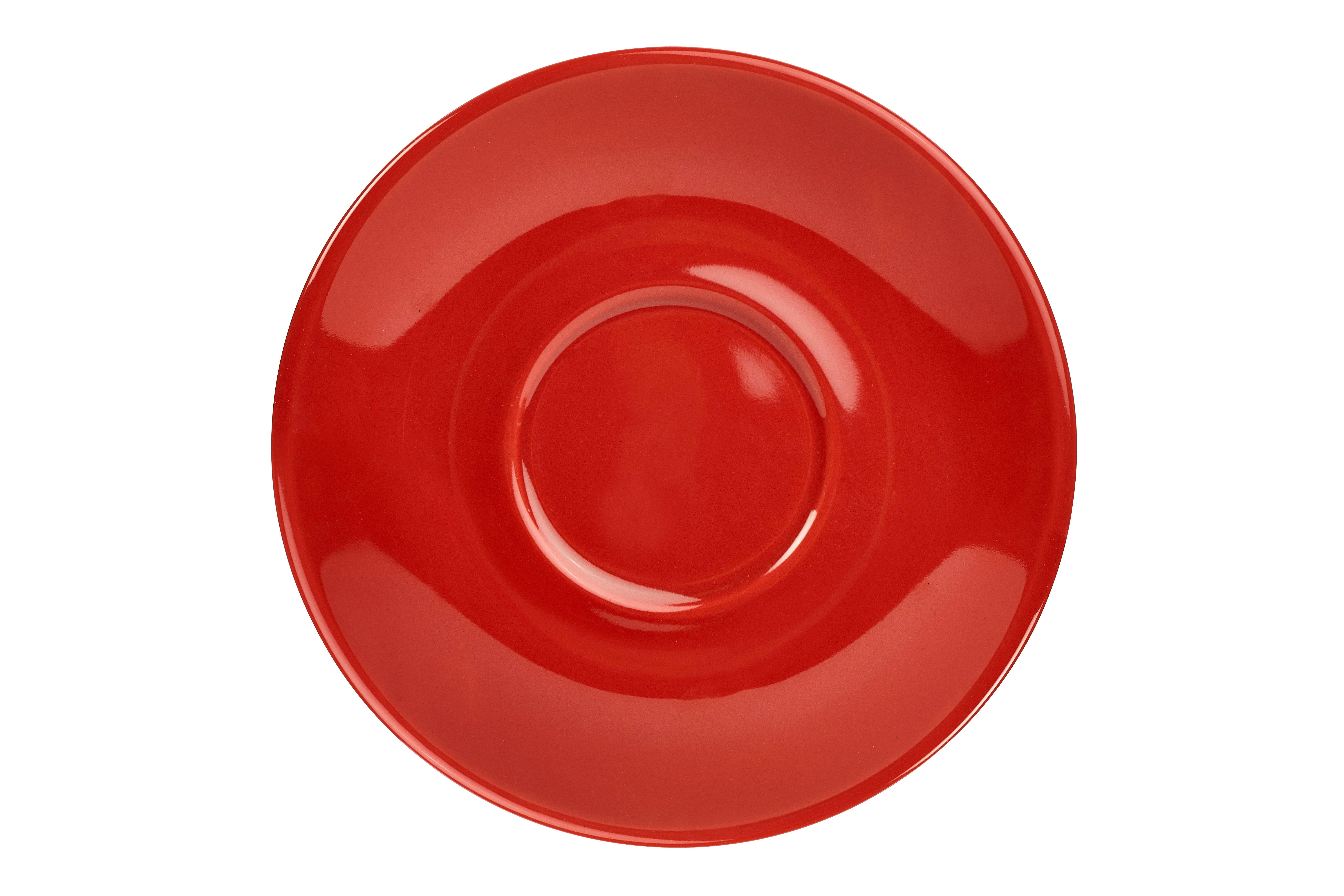 Red GenWare Porcelain Saucer 16cm